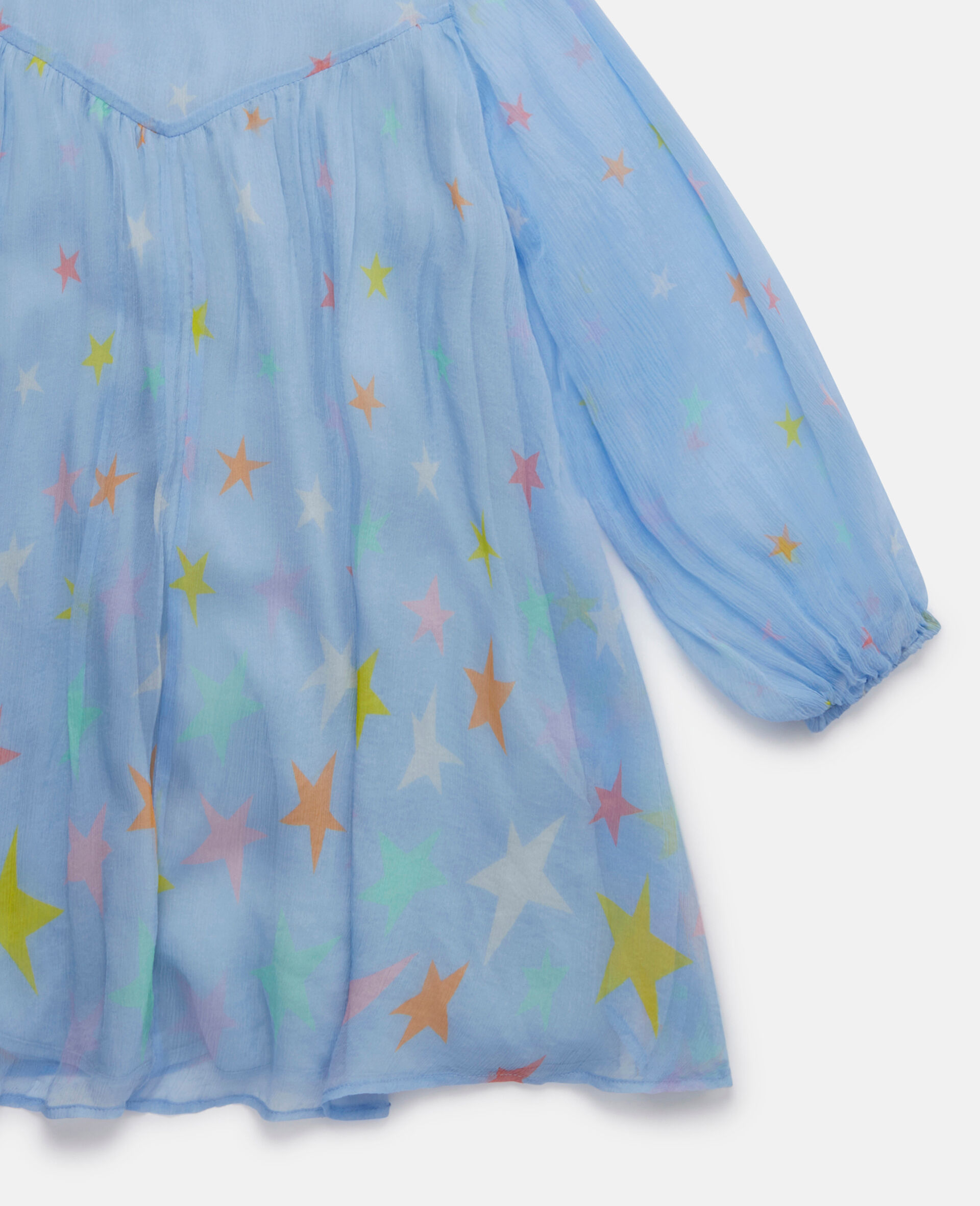 Jeanskleid mit Stern Print-Blau-large image number 3