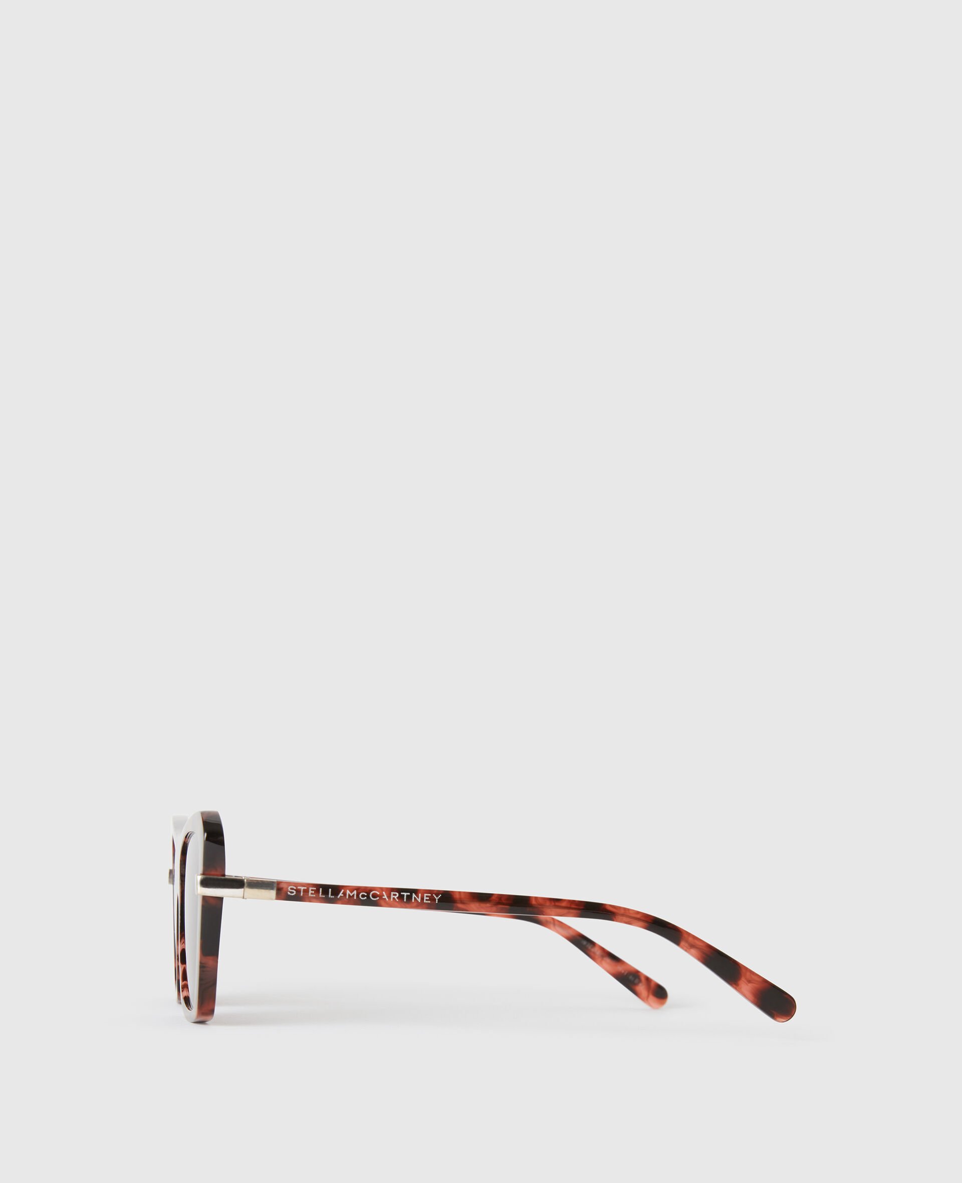 Square Cat-Eye Sunglasses-Brown-medium Square Cat-Eye Sunglasses-Brown-medium