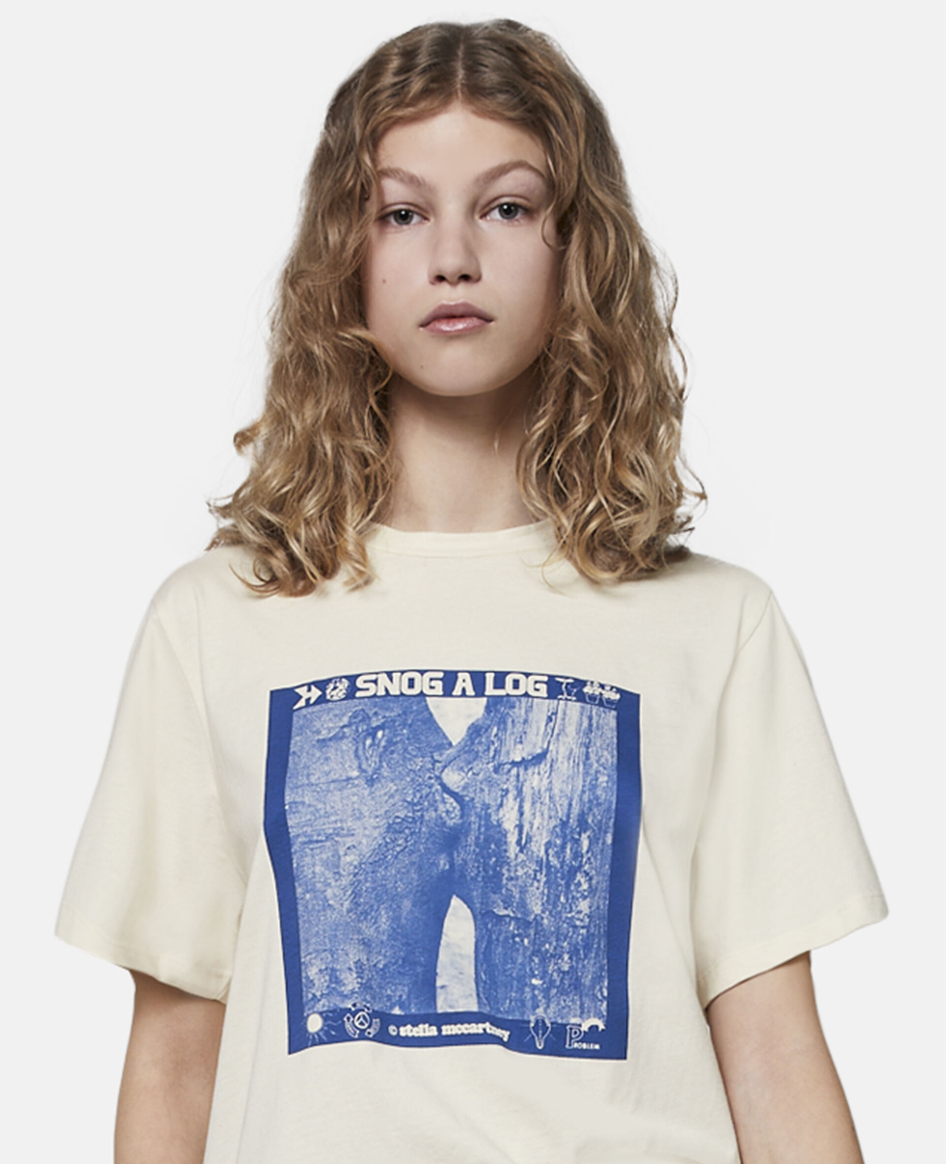 Snog-a-Log Regenerative Cotton T-Shirt-Beige-large image number 3