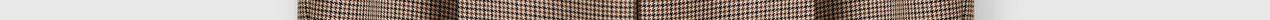 Pleated Houndstooth Wool Pants-Brown-medium