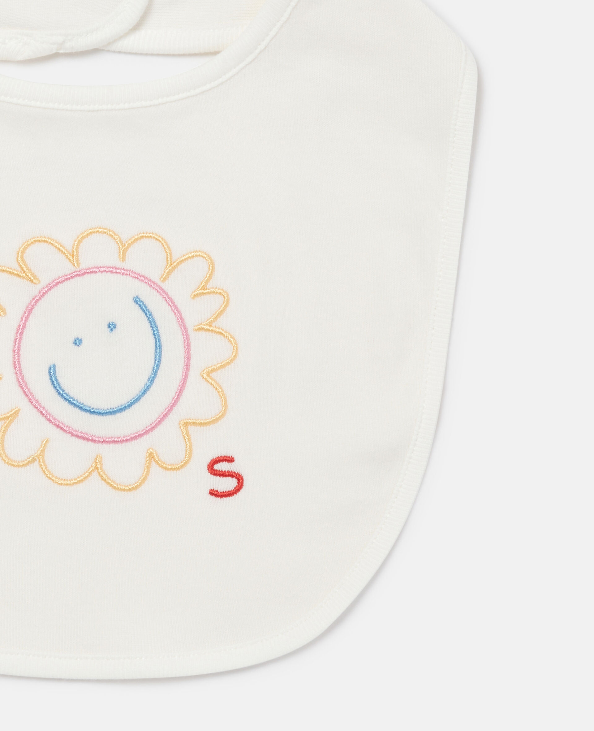 Embroidered Bib Set of 7-Cream-large Embroidered Bib Set of 7-Cream-large image number 2