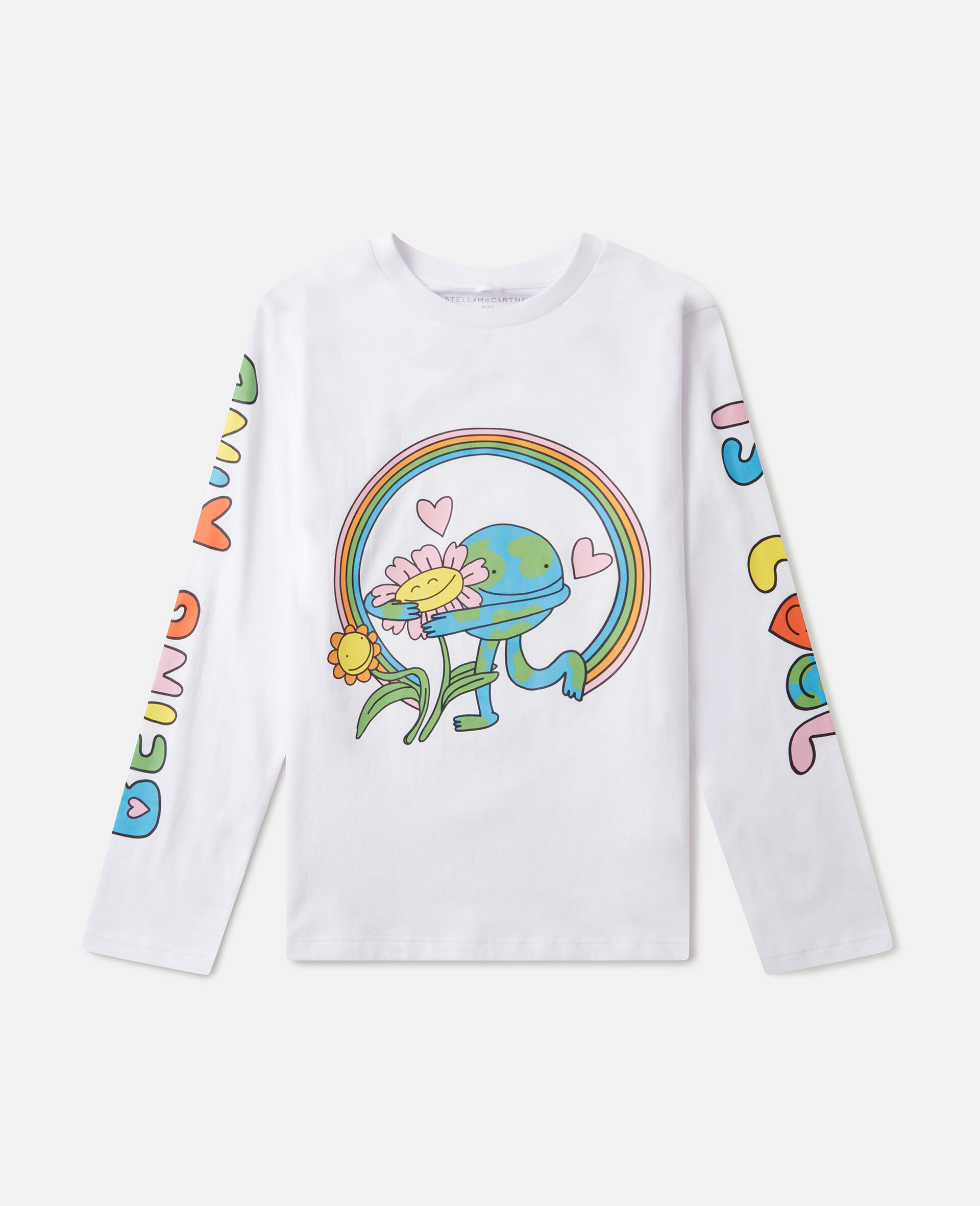 Earth Friends Graphic Long-Sleeve Top-White-medium