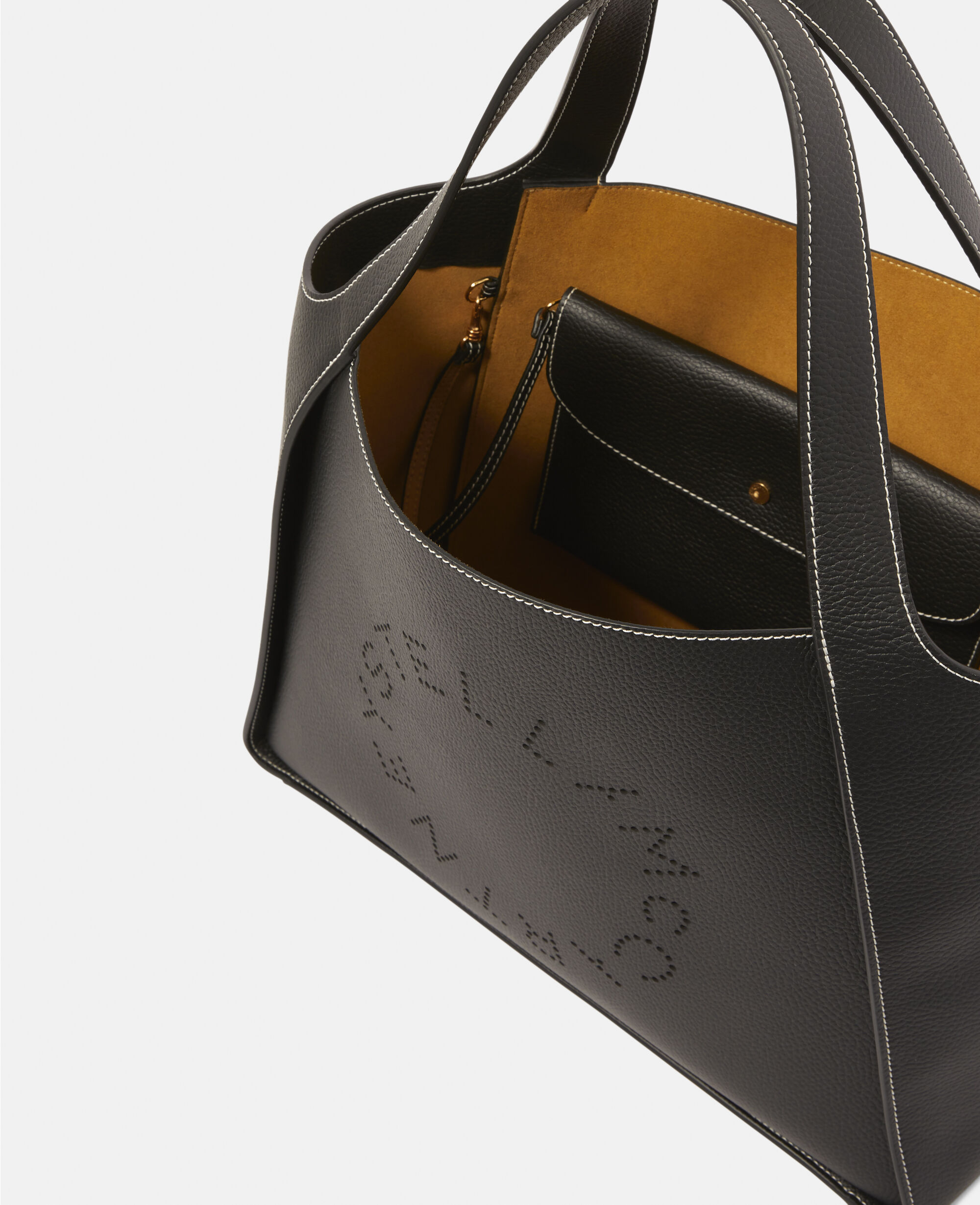 Stella mccartney perforated online logo tote