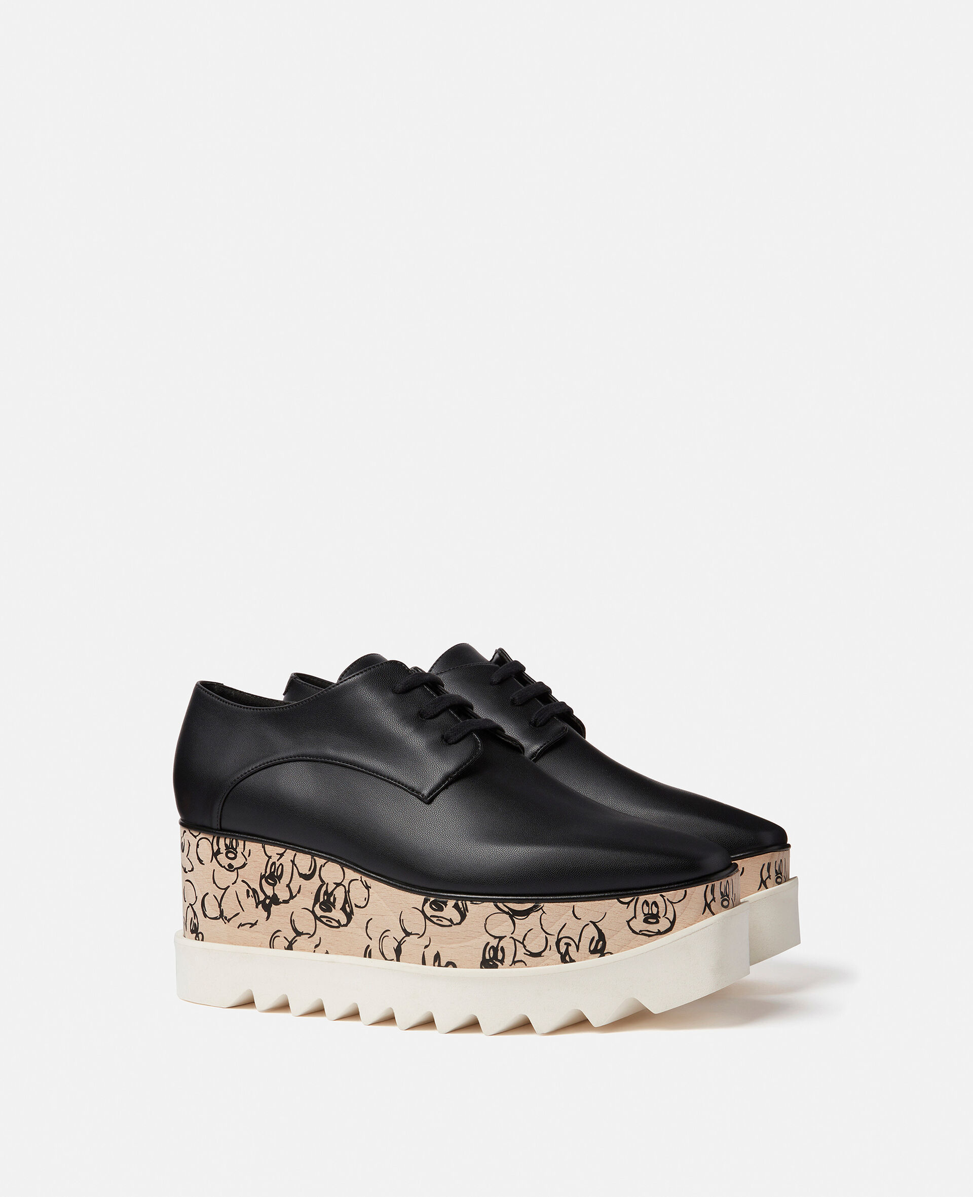 Fantasia Mickey Print Elyse Platforms-Black-large image number 1