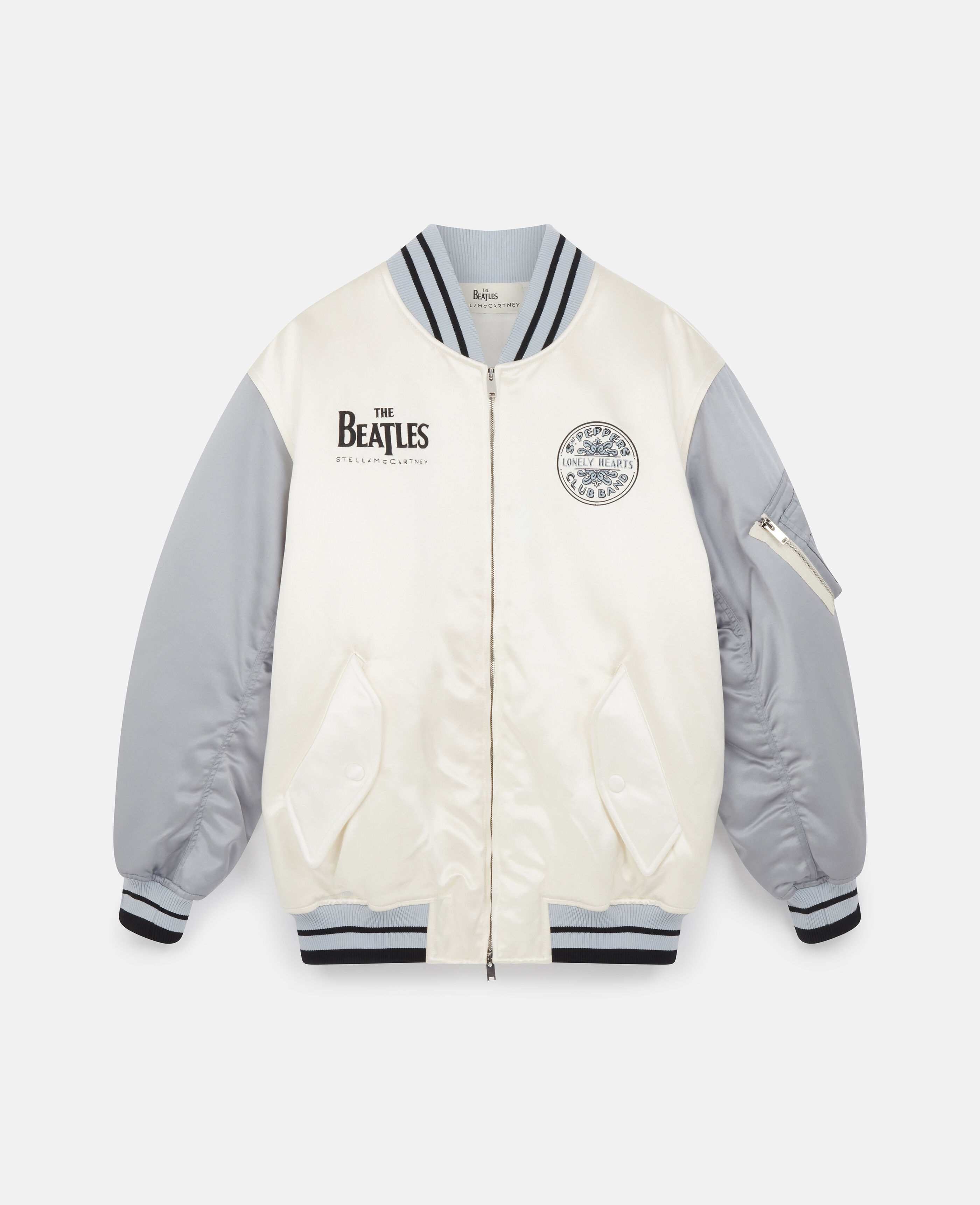 Cream satin jacket new arrivals