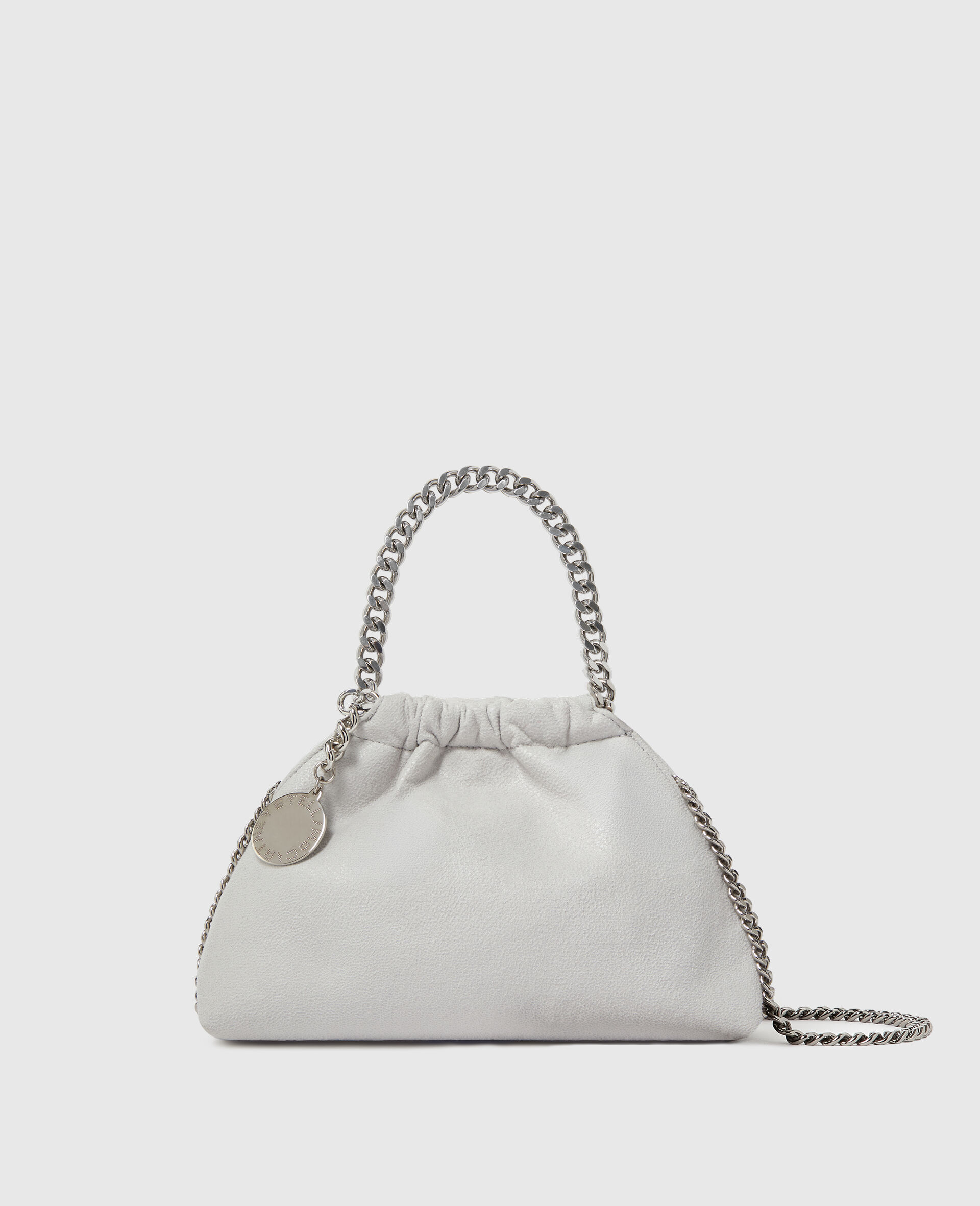 Falabella Mini Drawstring Bag with Airlite Chain-Grey-medium