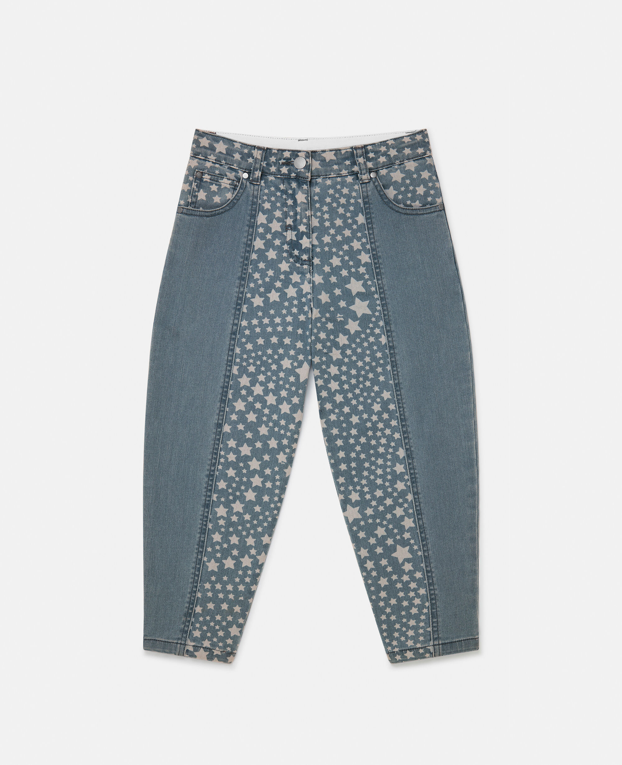 Women Denim blue Star Pattern Chaps Denim Jeans Stella McCartney SG
