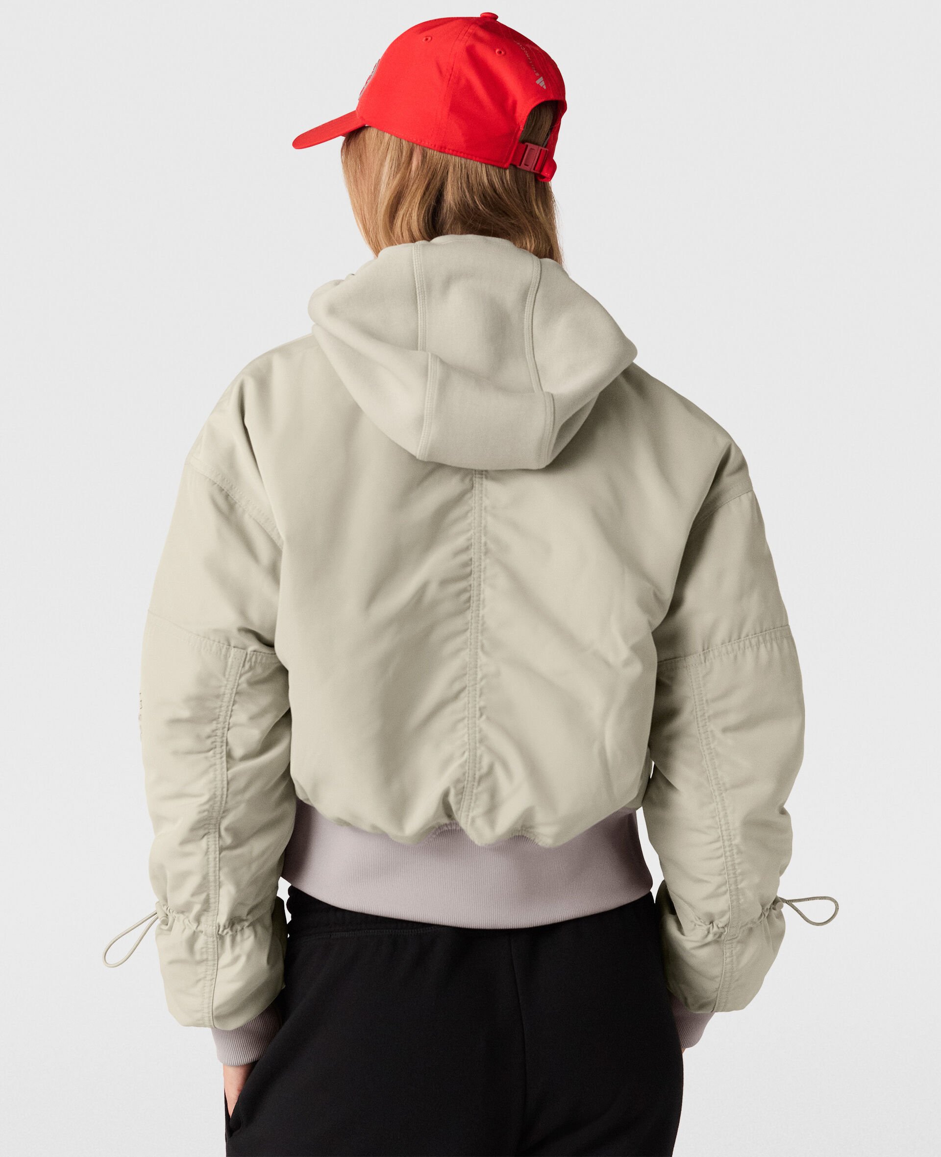 TrueNature Cropped Bomber -Beige-large TrueNature Cropped Bomber -Beige-large image number 4