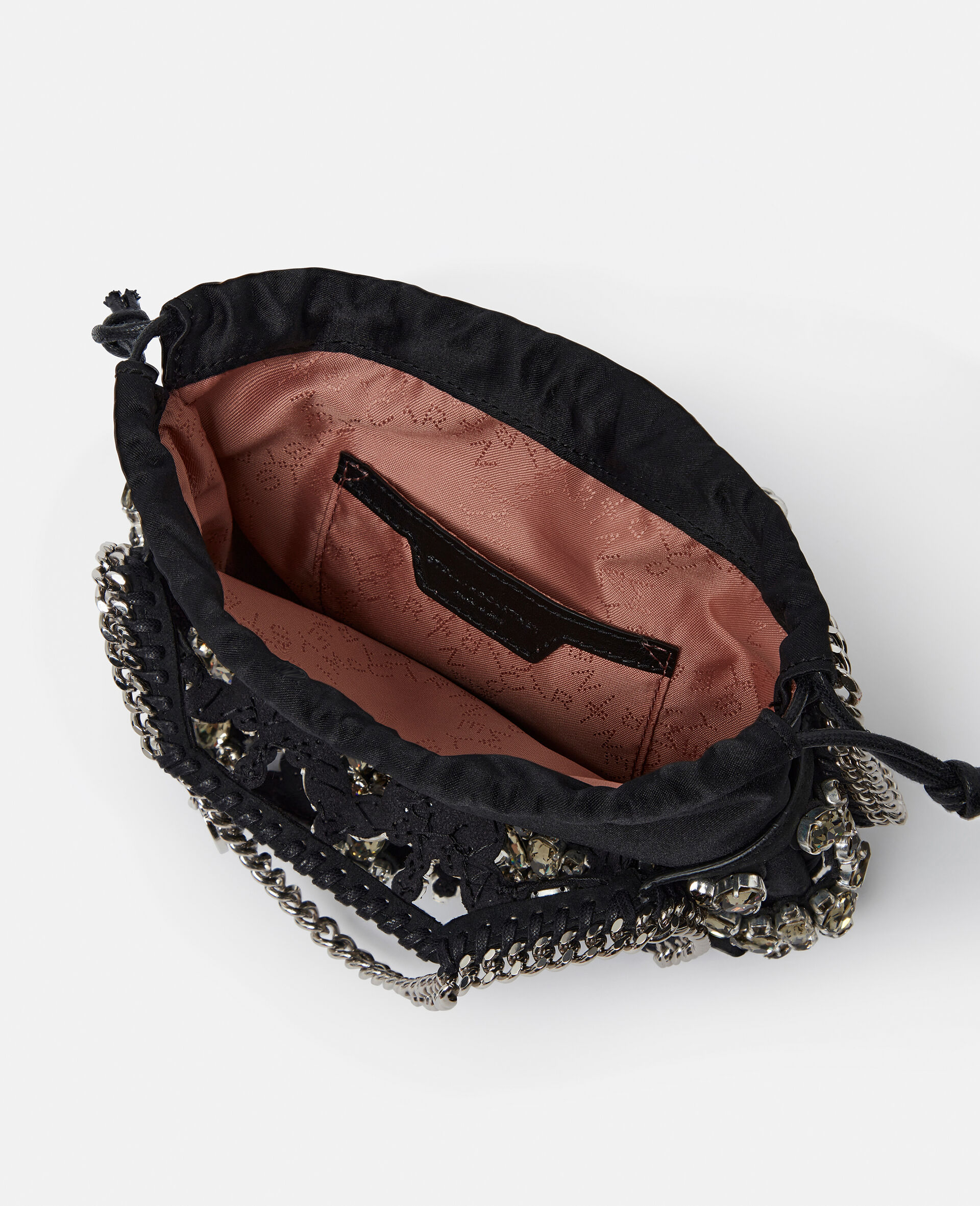 Falabella Tiny Crystal Cage Tote Bag-Silver-large image number 3