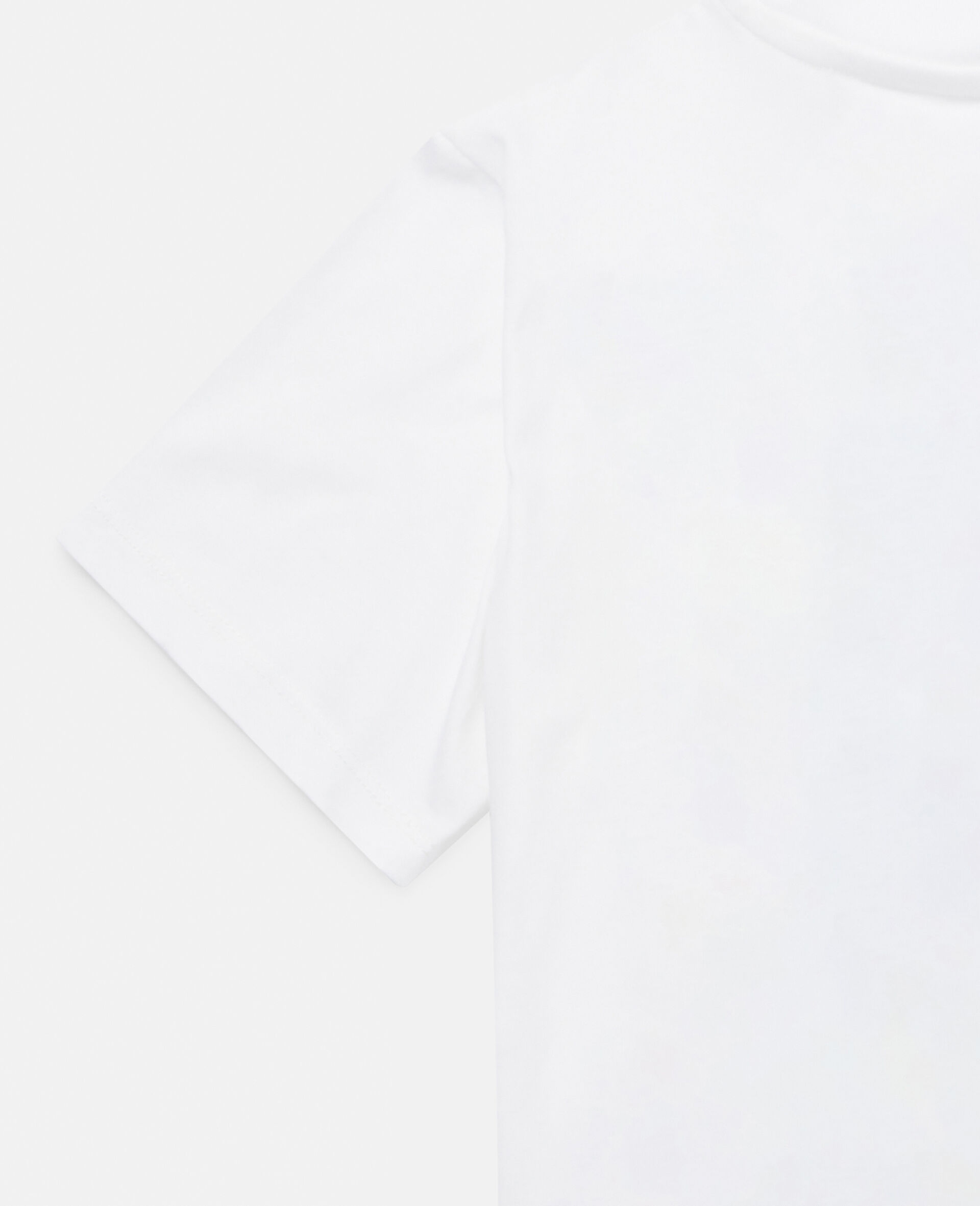 アブストラクト プリント コットン Tシャツ-ホワイト-large image number 2