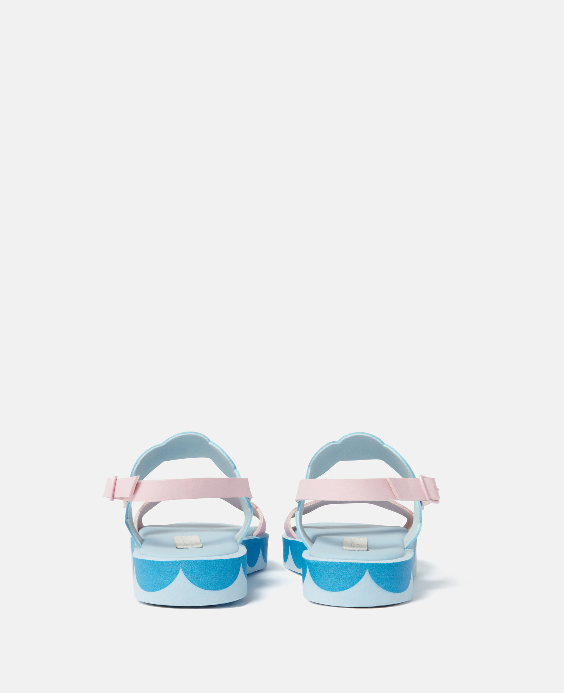 Scalloped Ankle-Buckle Sandals-Pink-large image number 2