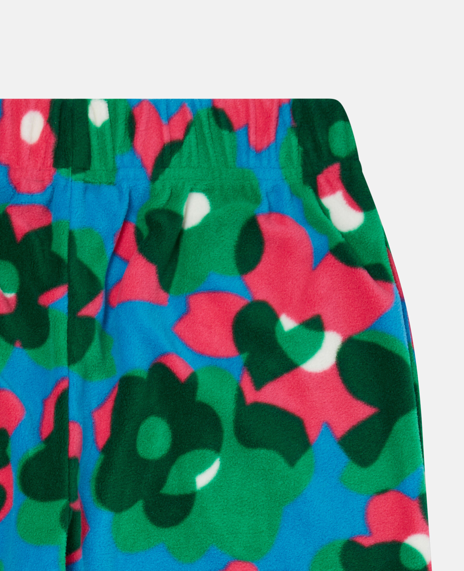 Floral Print Fleece Joggers-Multicolour-large image number 2