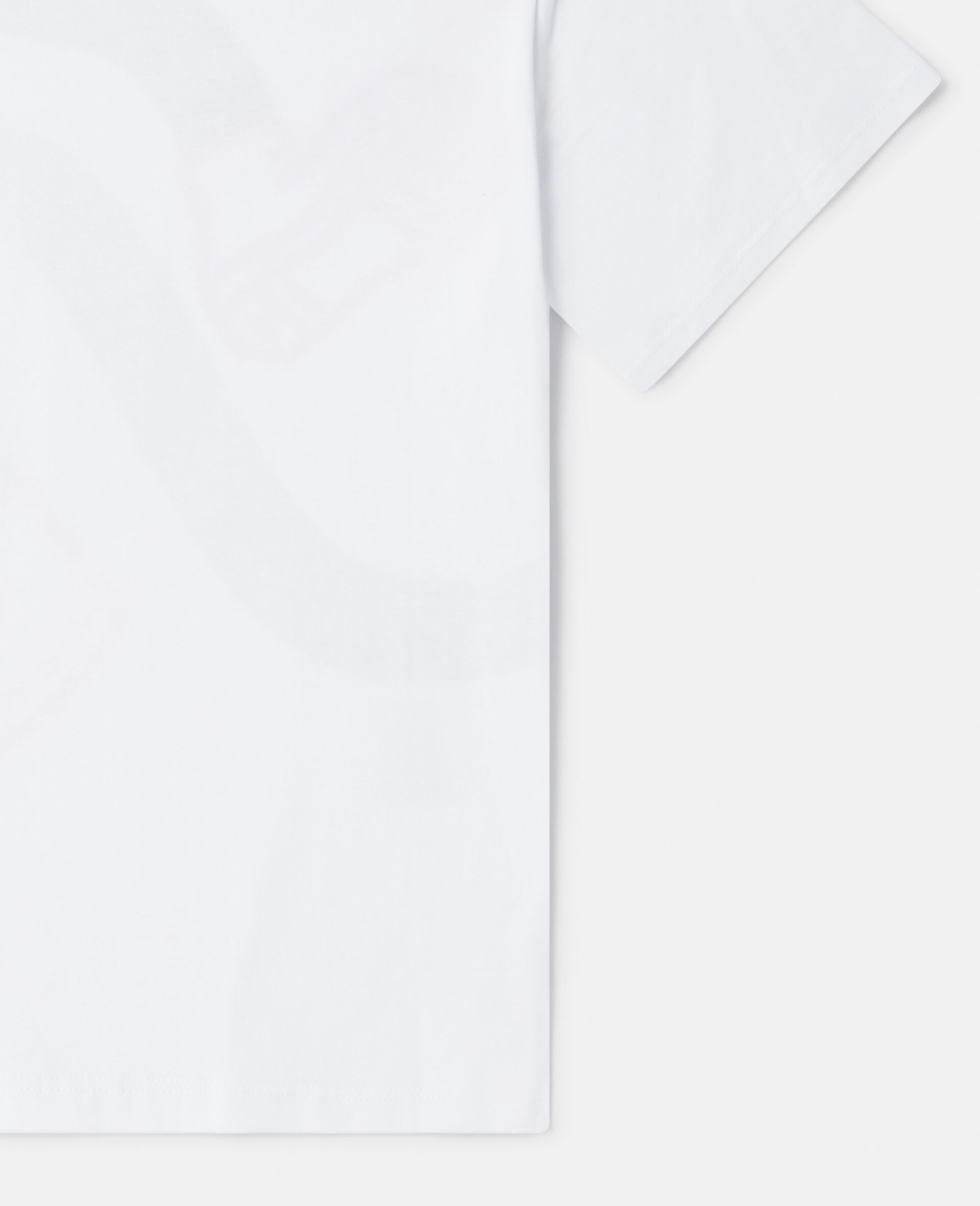 Dancing Leg Print Oversized T-Shirt-White-large image number 3