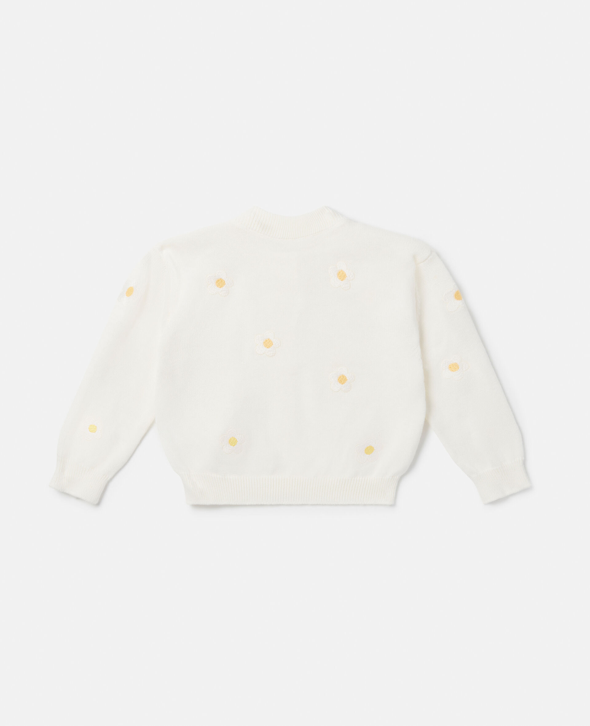 Daisy Embroidery Cardigan-White-large image number 2