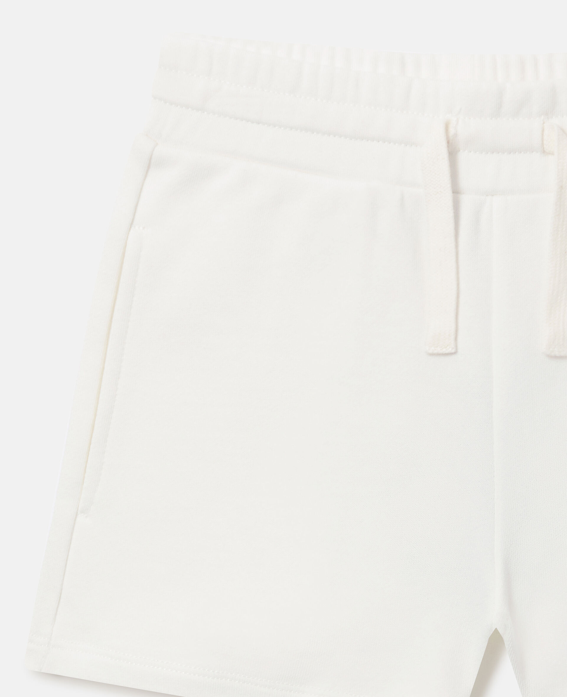Embroidered Jersey Shorts-Cream-medium