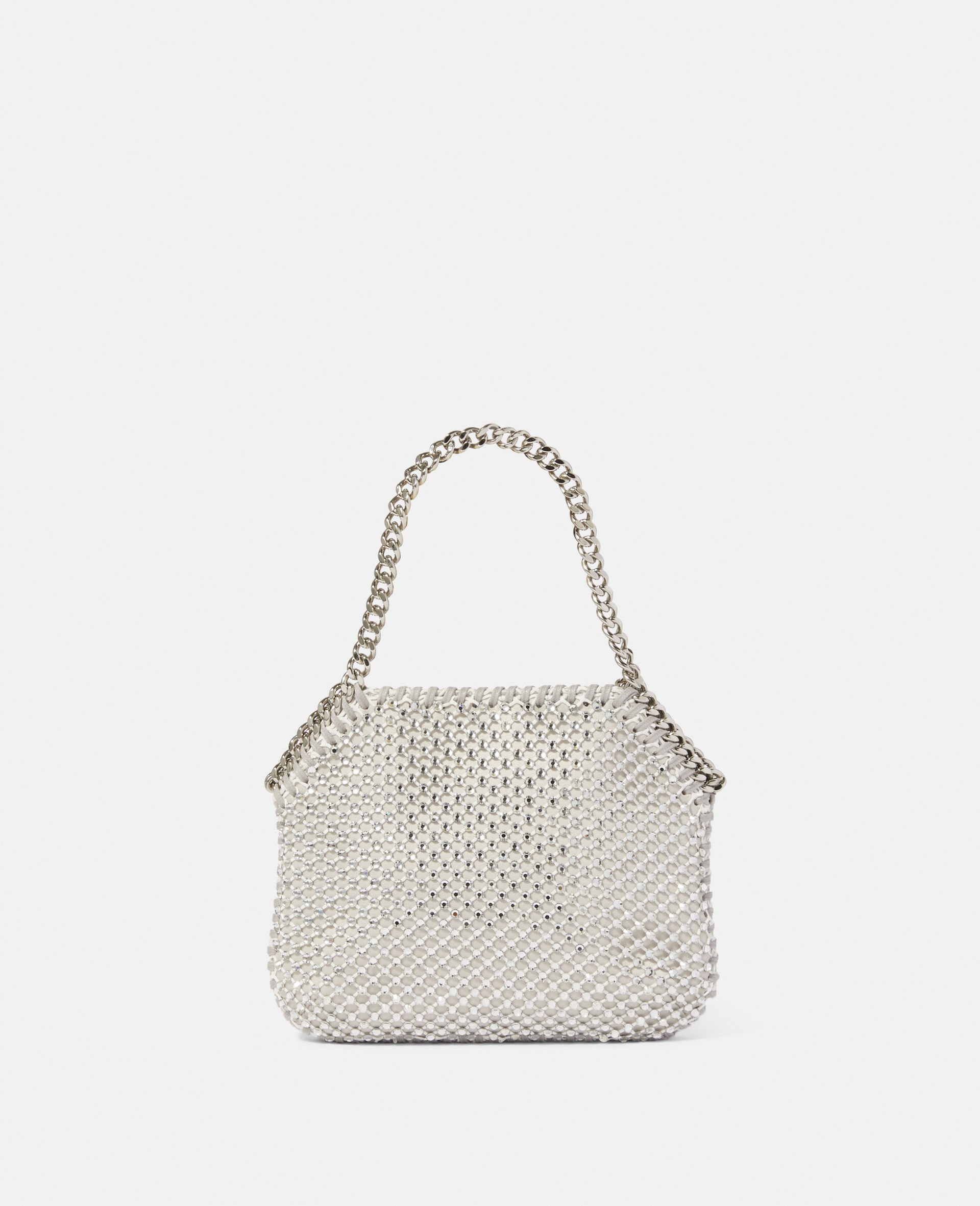 Falabella Crystal Mesh Mini Tote Bag-Grey-large Falabella Crystal Mesh Mini Tote Bag-Grey-large image number 2