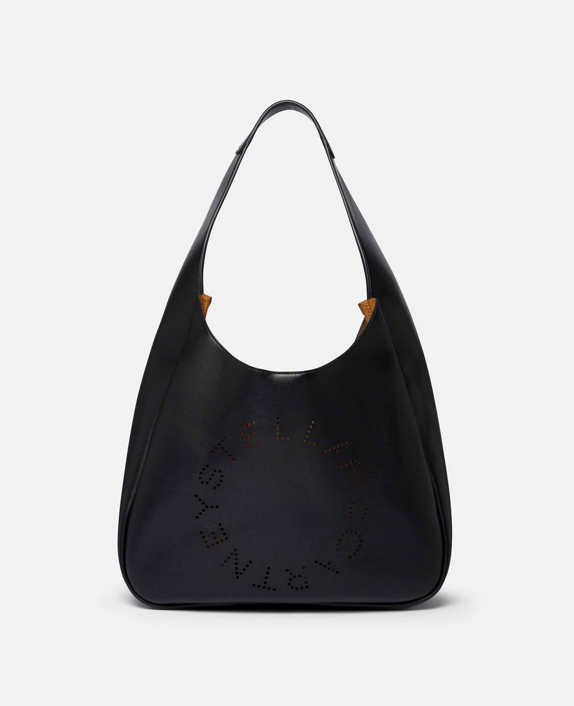 Logo Slouchy Hobo Tote Bag-Black-large image number 0