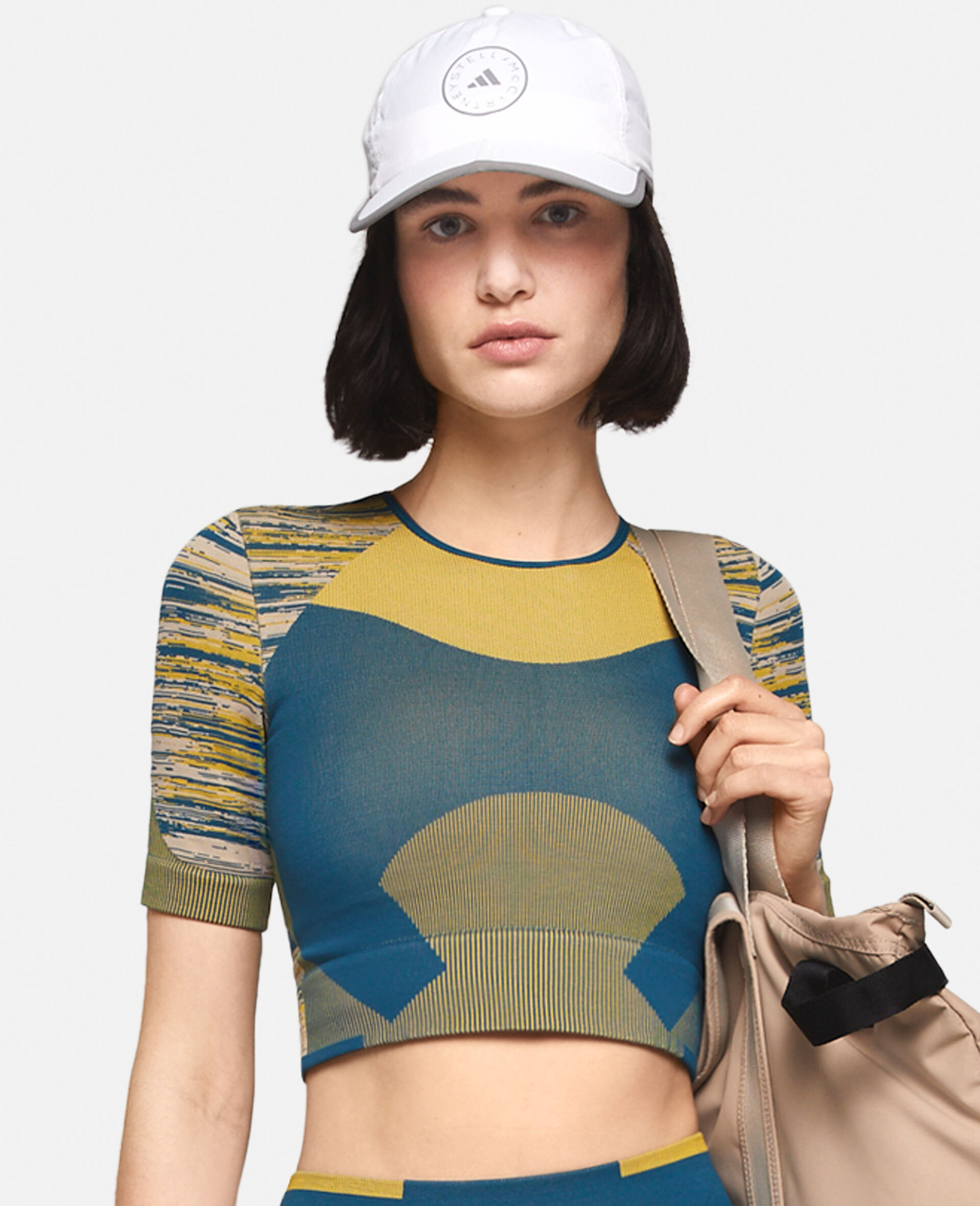Run Baseball Cap-Multicoloured-model