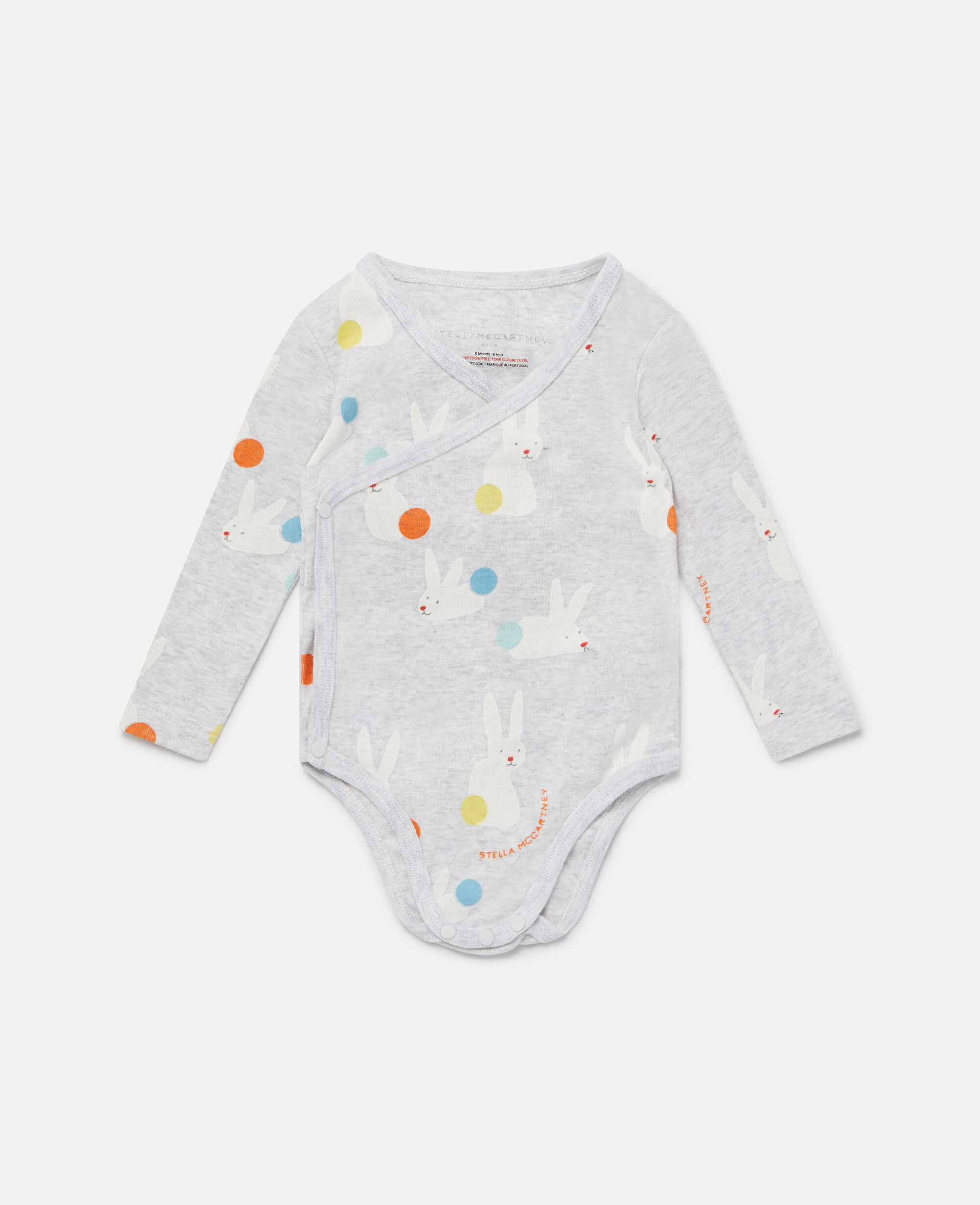 Kids グレー バニープリント ボディスーツセット | Stella McCartney JP