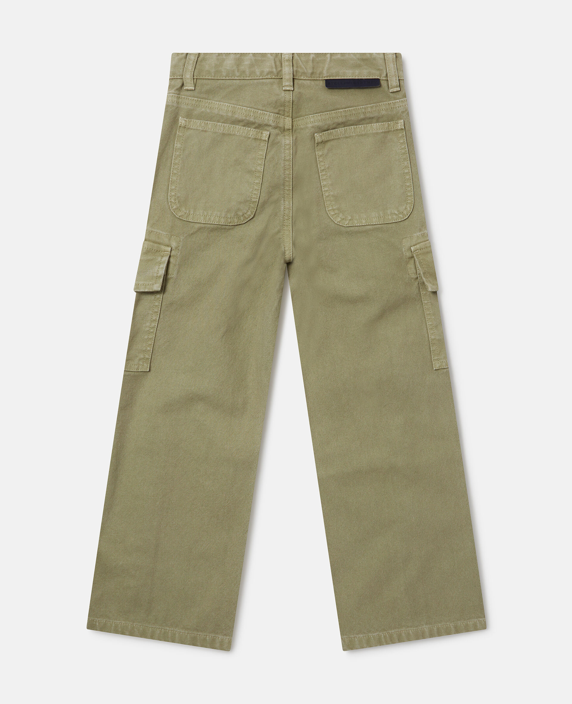 Zip Detail Trousers-Green-large image number 2