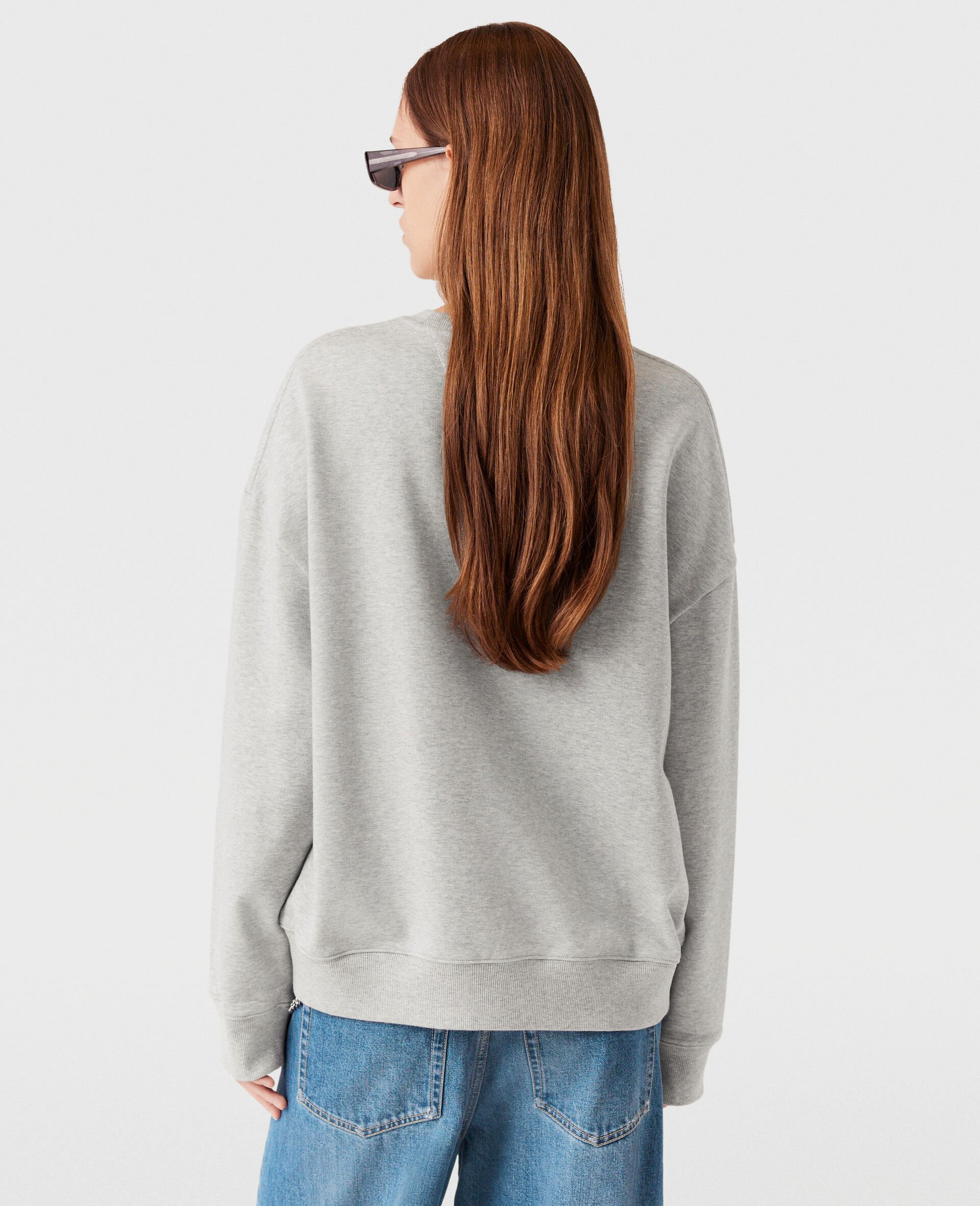 Logo Charm Sweatshirt-Grey-large Logo Charm Sweatshirt-Grey-large image number 3