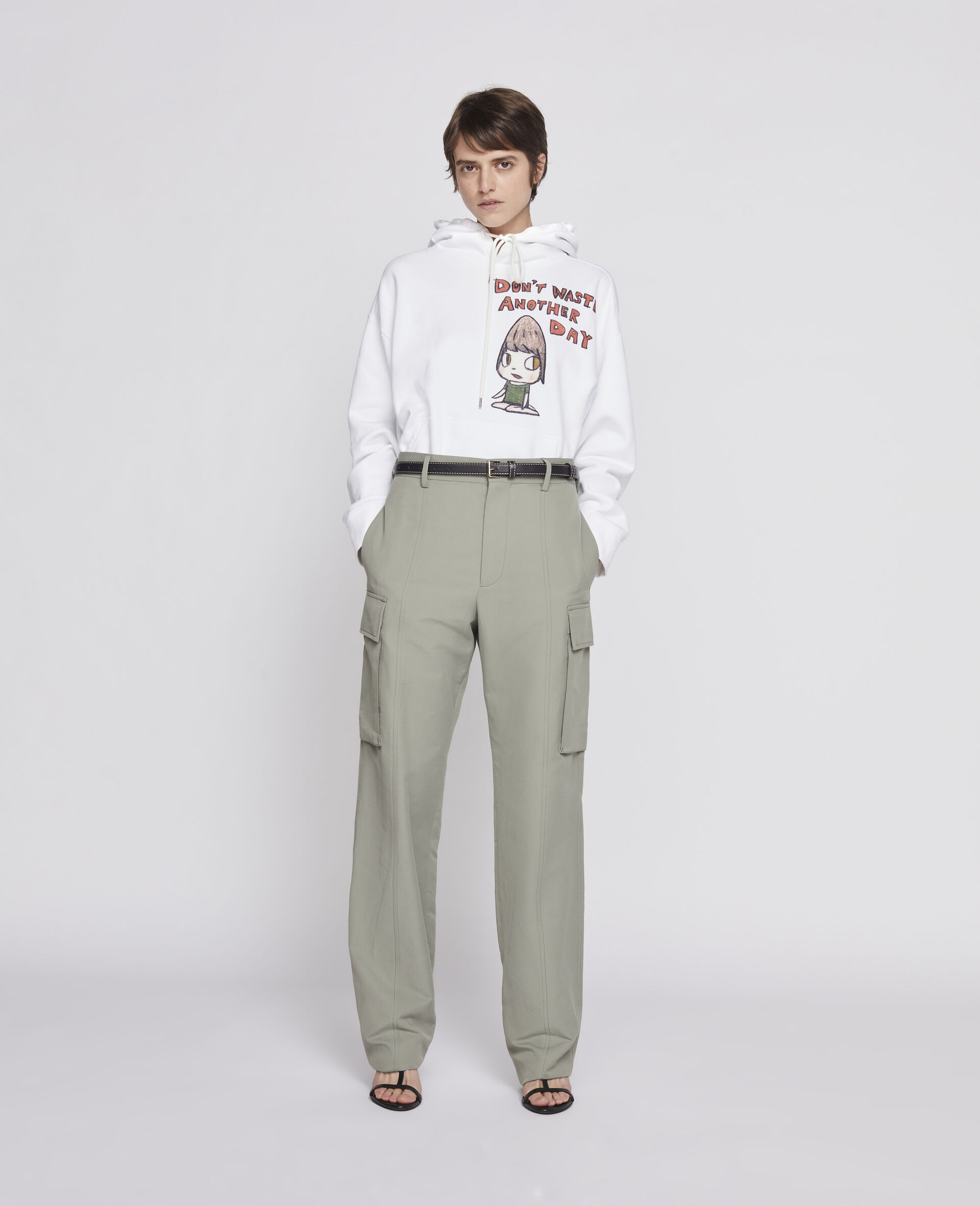 Nara Organic Cotton Hoodie-White-large image number 3