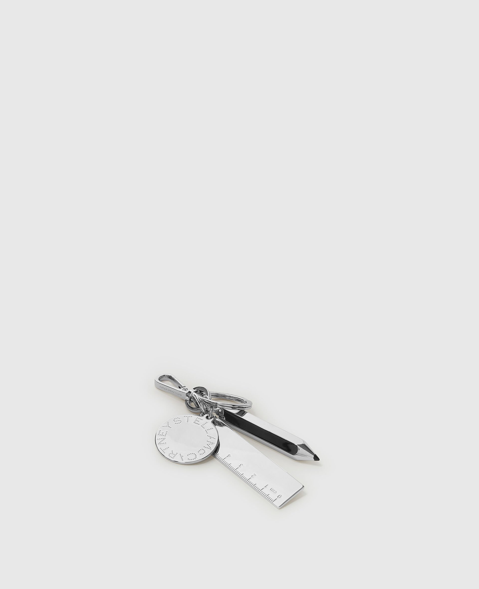 Stationery Charm Keyring-Silver-large Stationery Charm Keyring-Silver-large image number 2