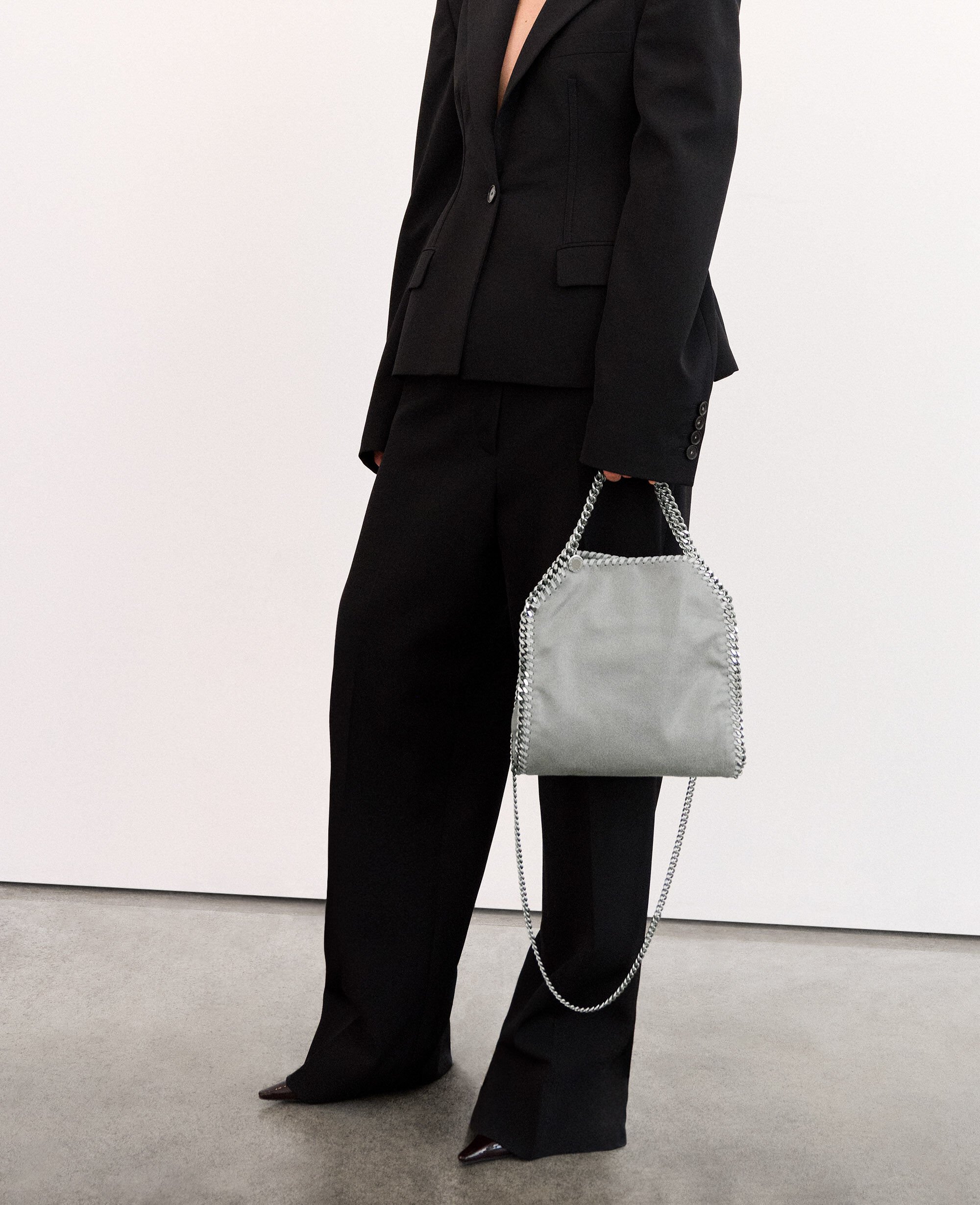 Women Grey Falabella Mini Tote Bag | Stella McCartney US