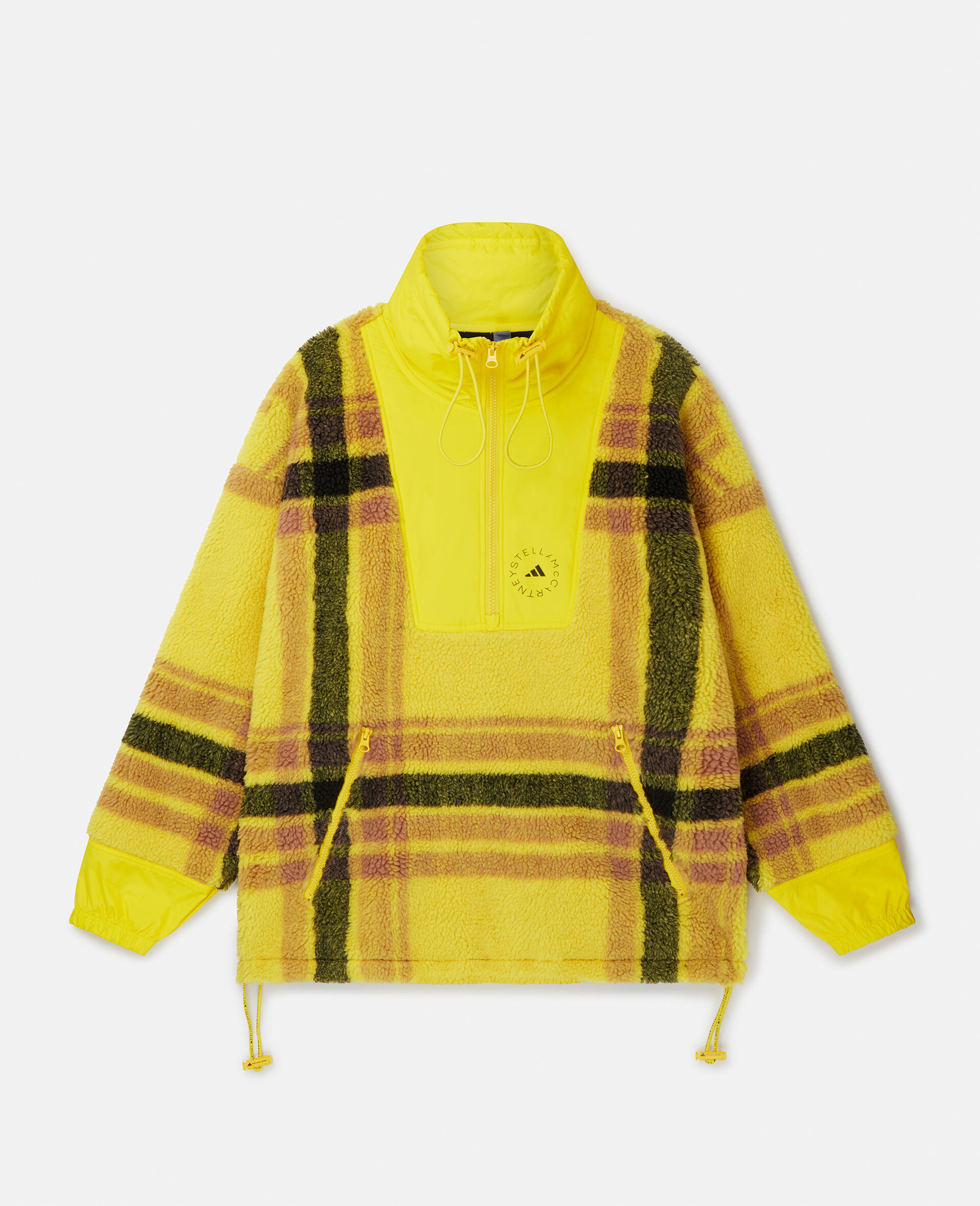 Fleece Jacquard Winter Jacket-Yellow-large image number 0