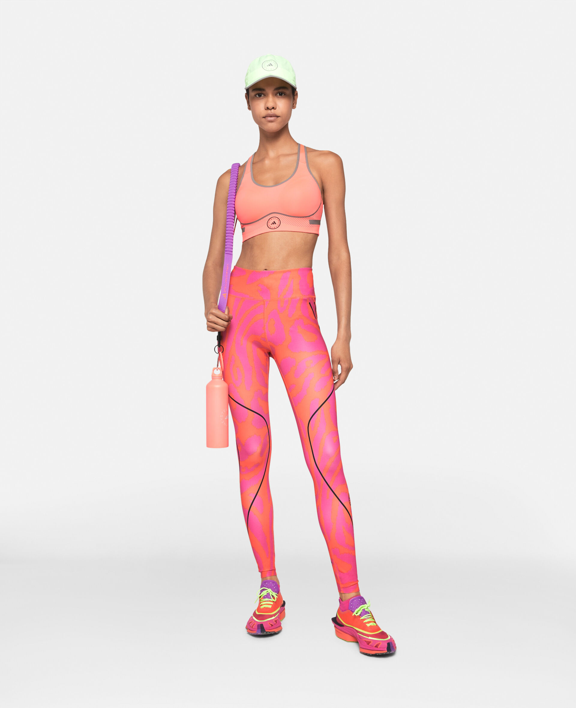 Legging de running TruePace à imprimé léopard-Fantaisie-large image number 1