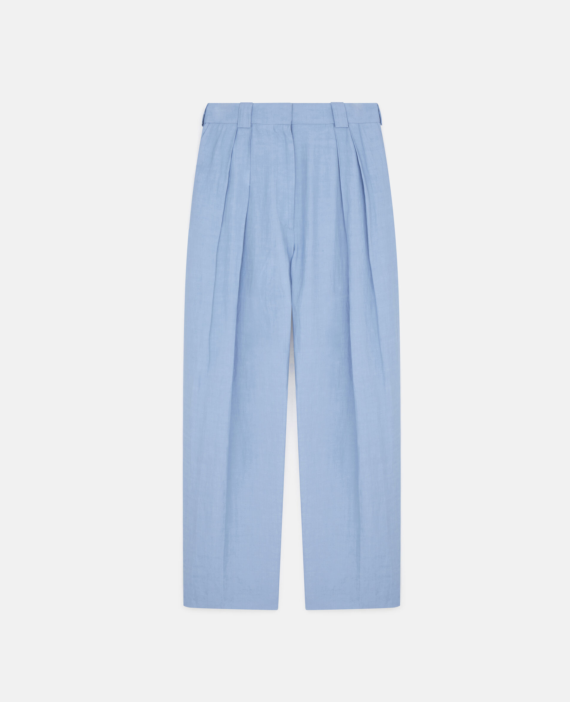 Pleated Pants-Blue-large