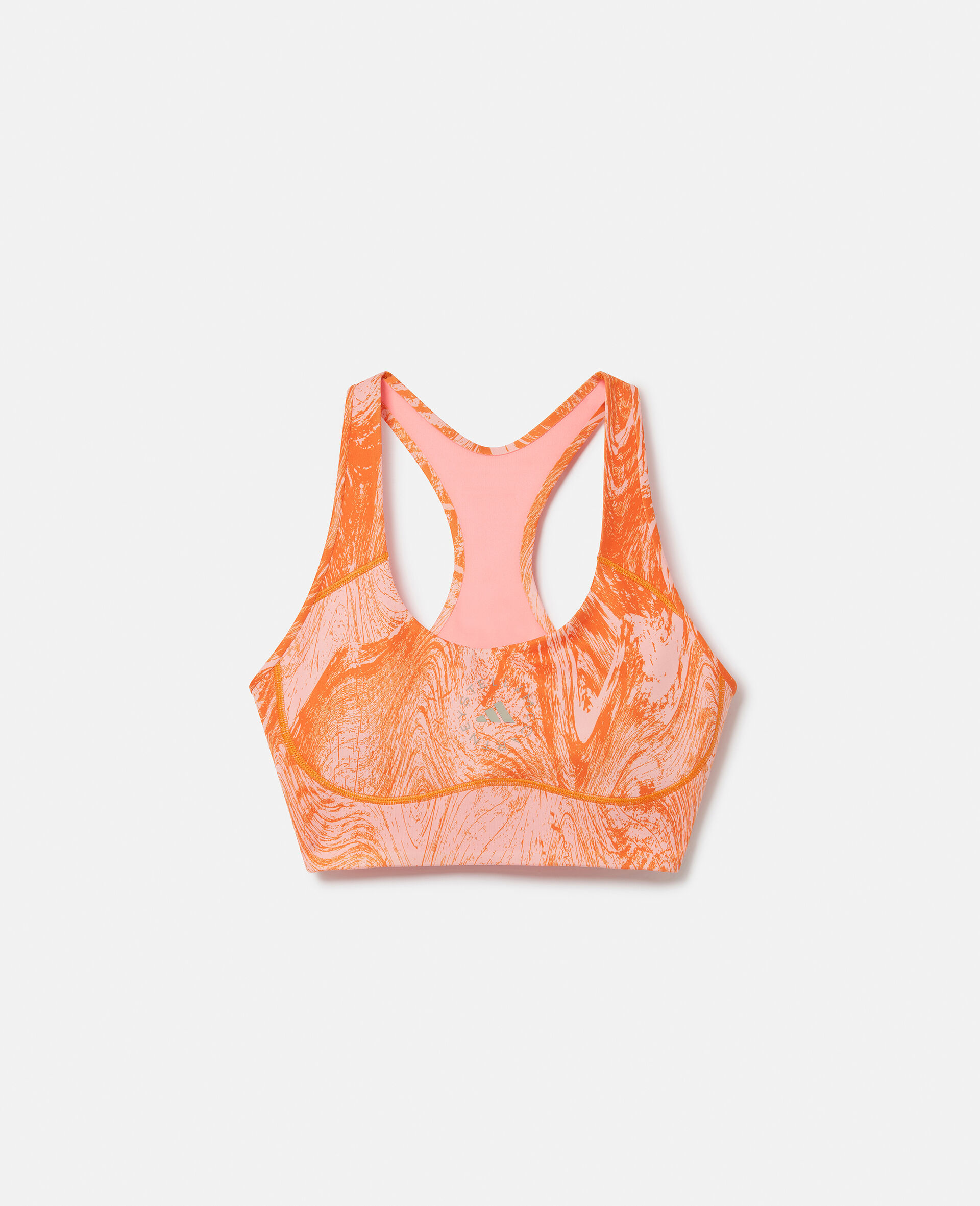TruePurpose Moire Wood Print Medium Support Sports Bra-Multicolour-large image number 0