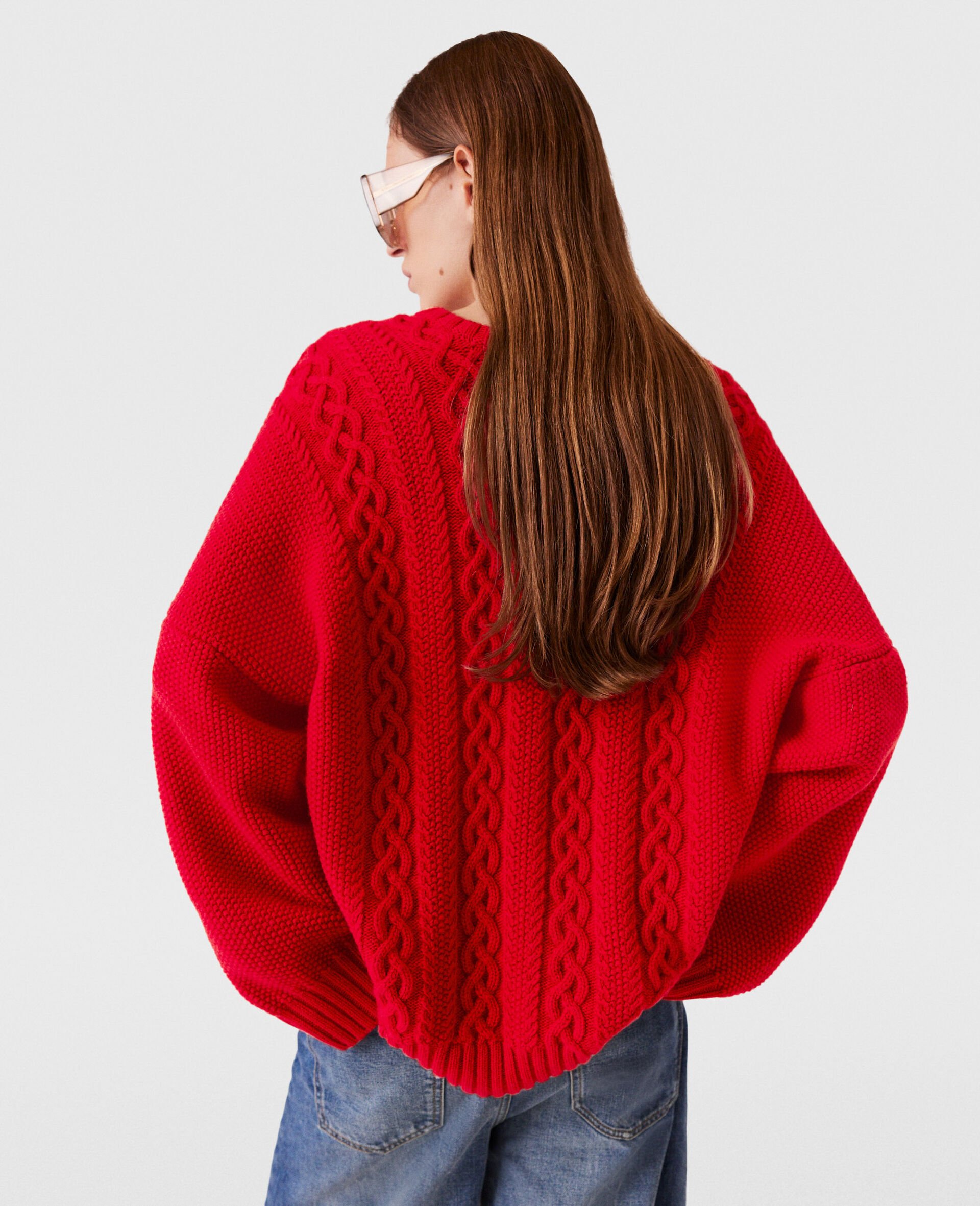 Hybrid Crewneck Sweater-Red-large Hybrid Crewneck Sweater-Red-large image number 4