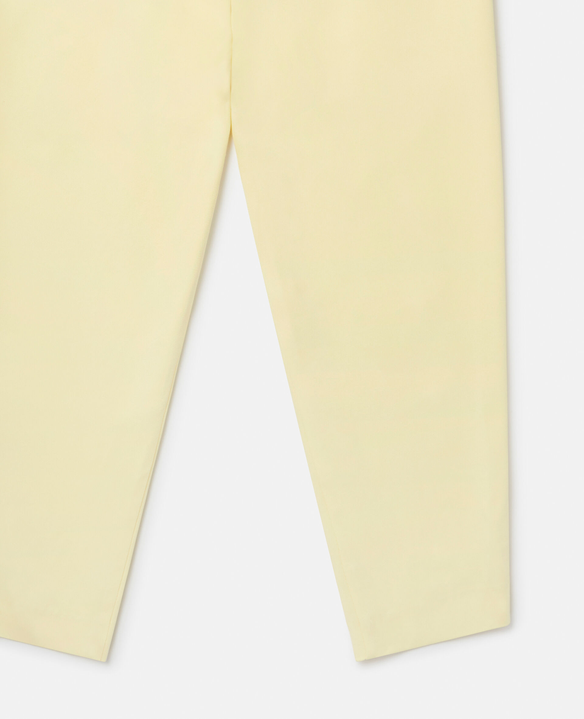 Stretch Cady Tailored Trousers-Yellow-large image number 3