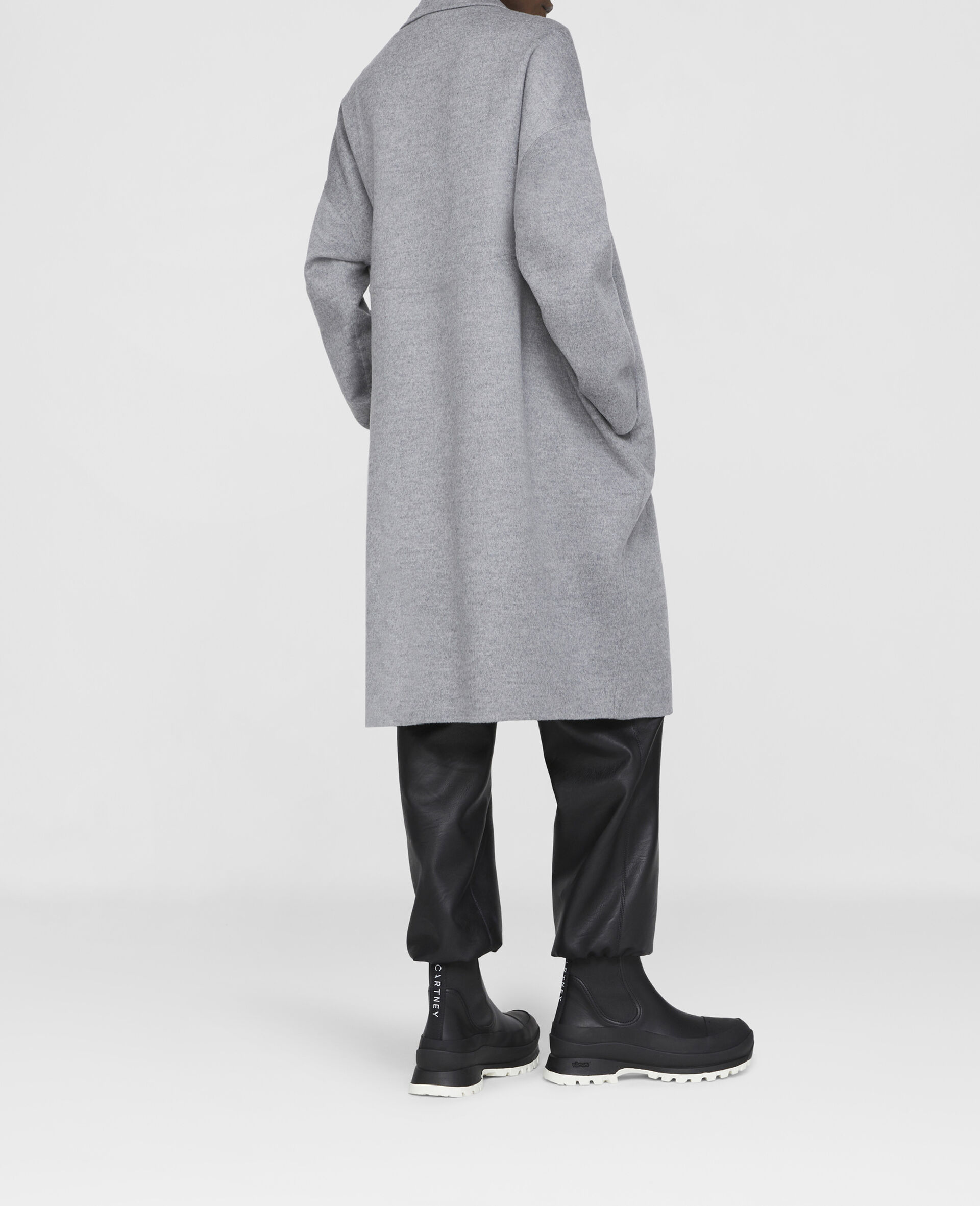 Tailored Wool Peacoat-Grey-large image number 2