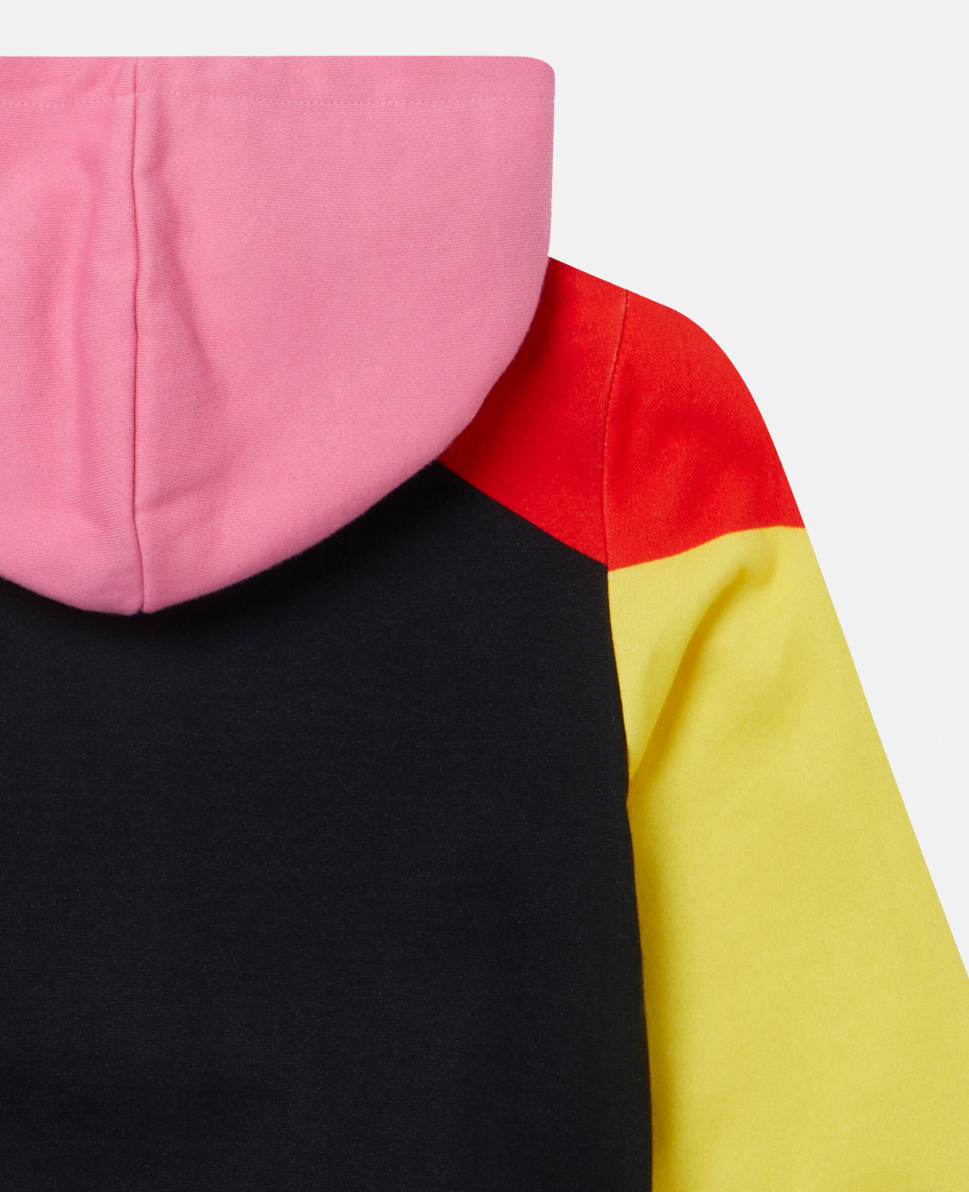 Colourblock Cotton Fleece Zip‐Up Hoodie-Multicoloured-large image number 3