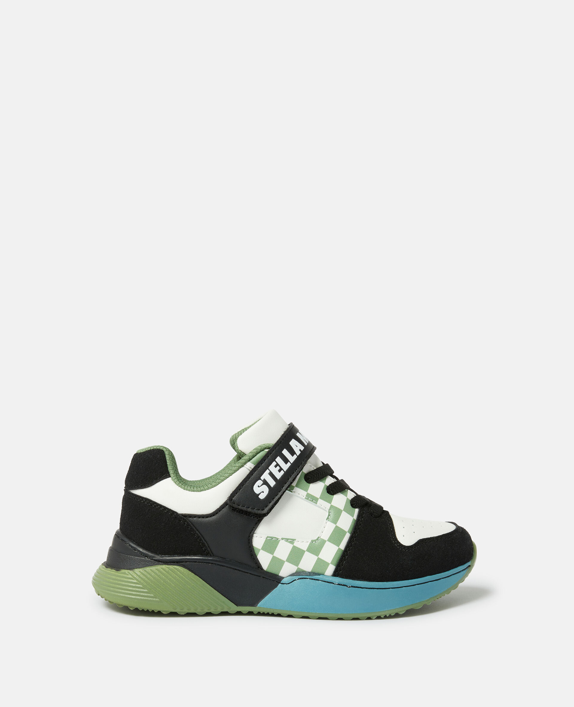 Moniker Tape Lace-Up Trainers-White-large image number 0