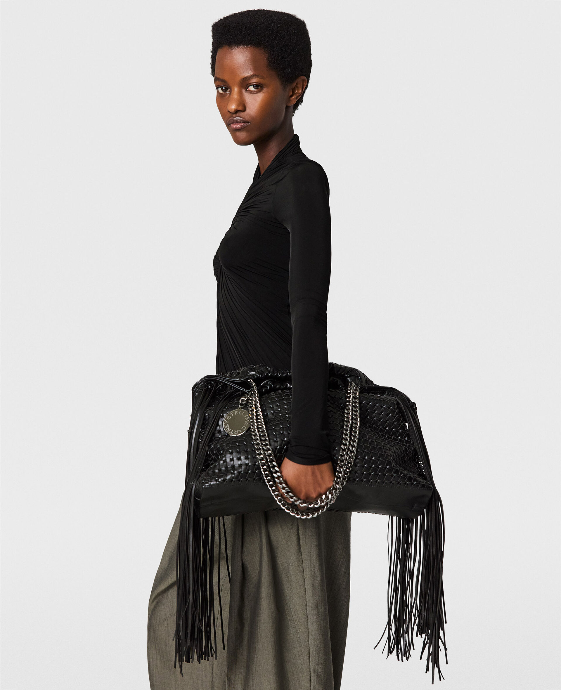 Falabella Medium Drawstring Tote Bag-Black-large image number 6