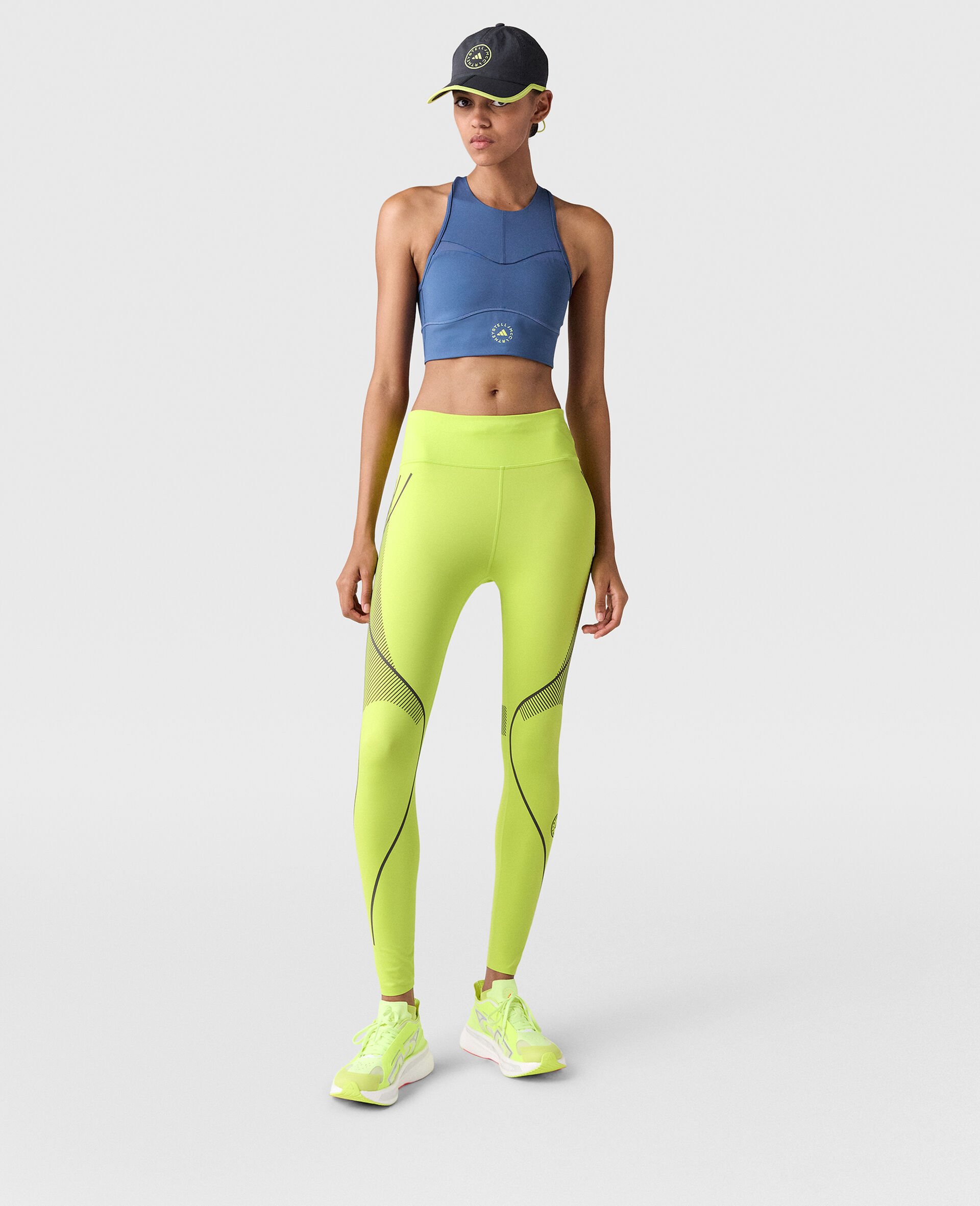 TruePace Running Leggings-Green-model