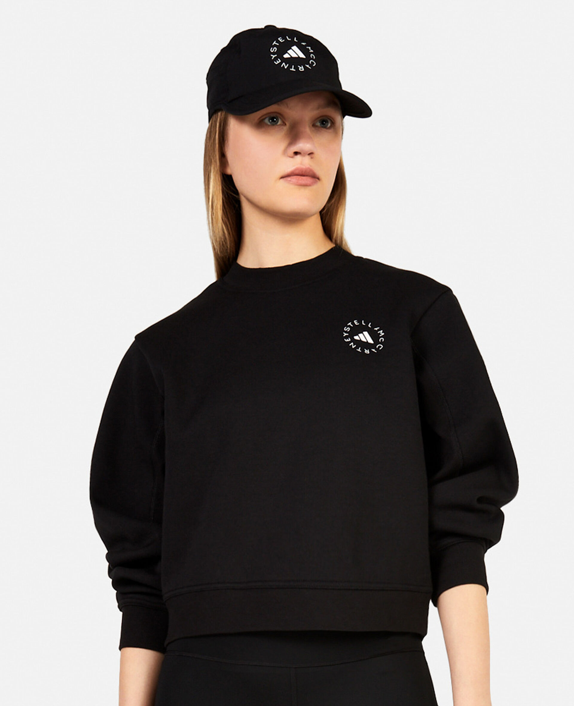 Women Black Logo Sweatshirt | Stella McCartney US