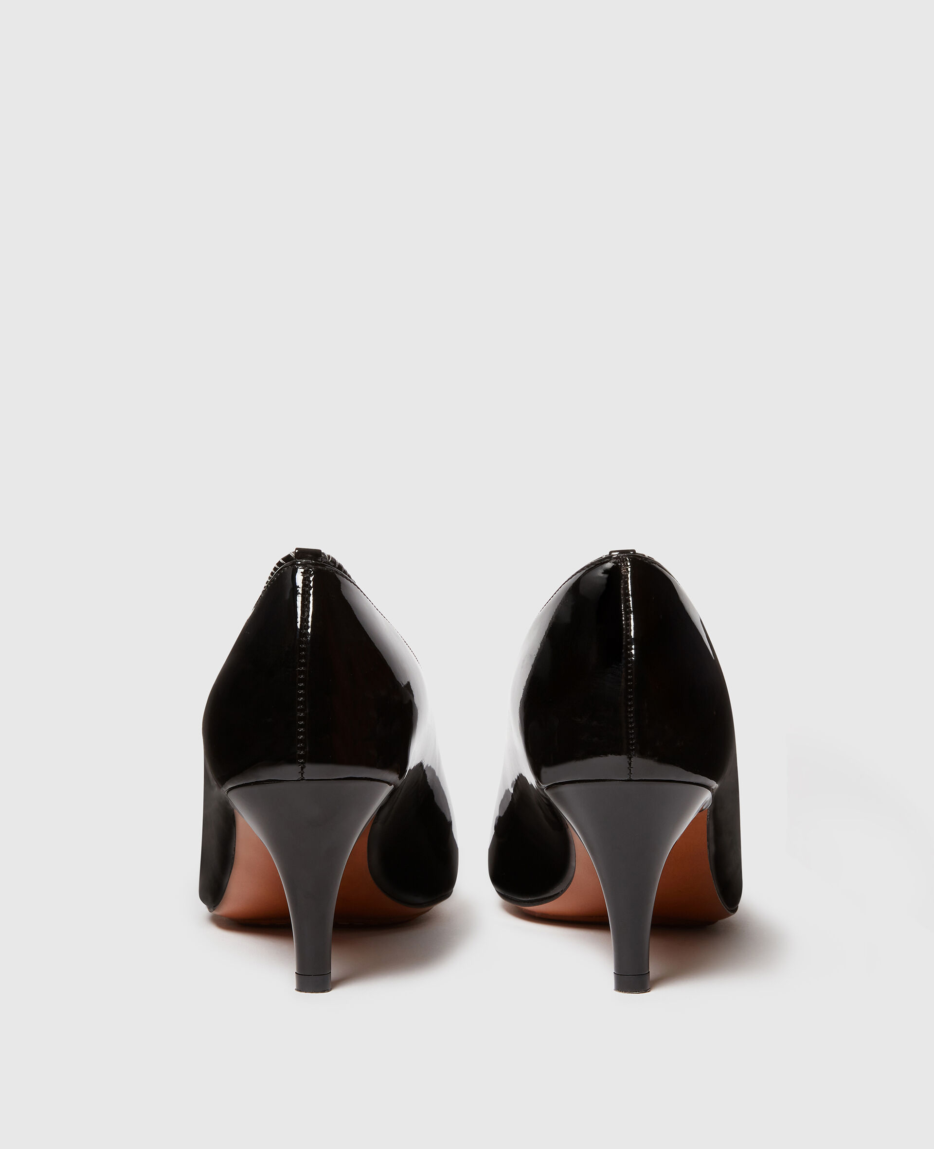 Square-Toe Patent Kitten Heels-Black-large image number 2