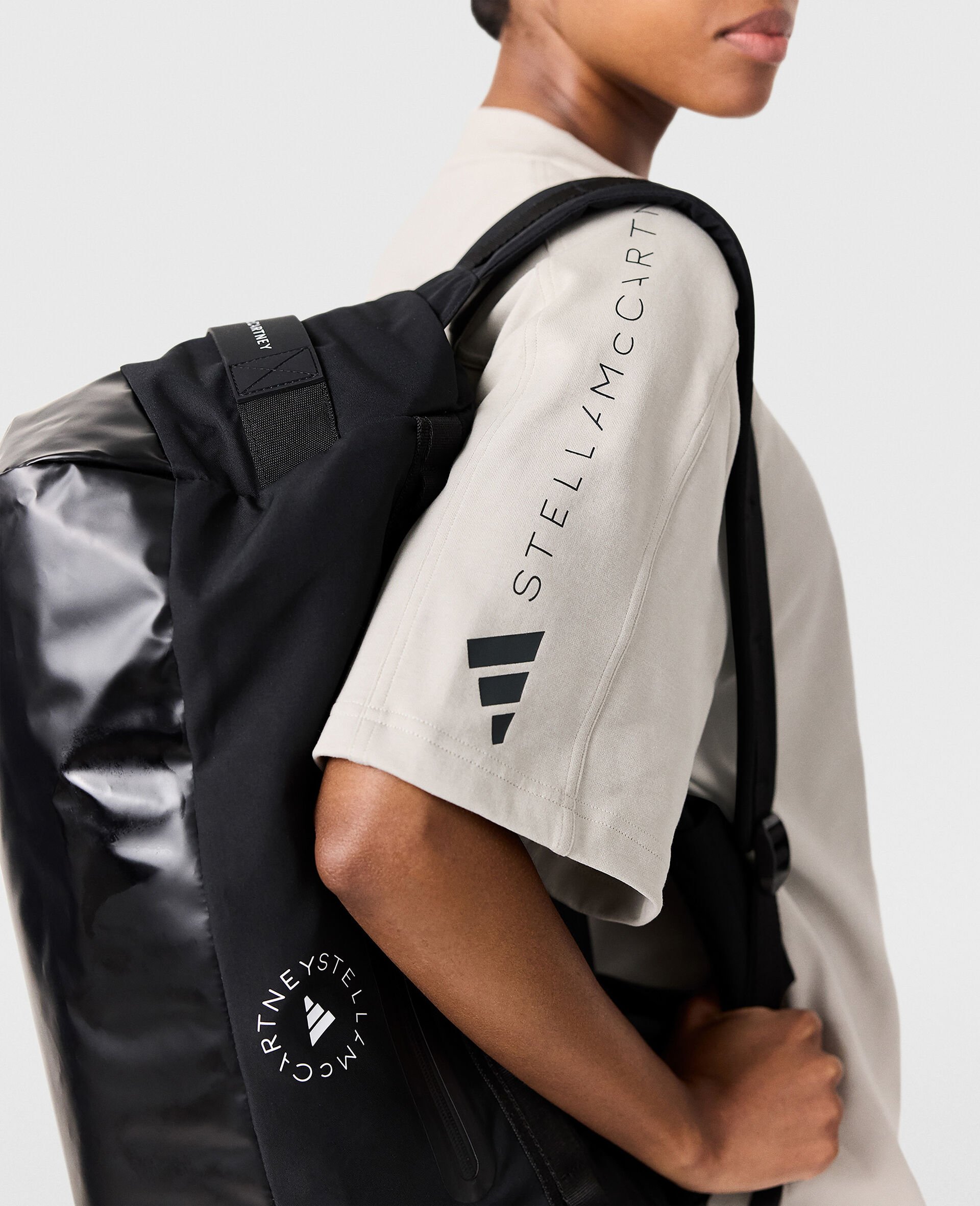 Oversized Logo T-Shirt-Grey-large image number 2