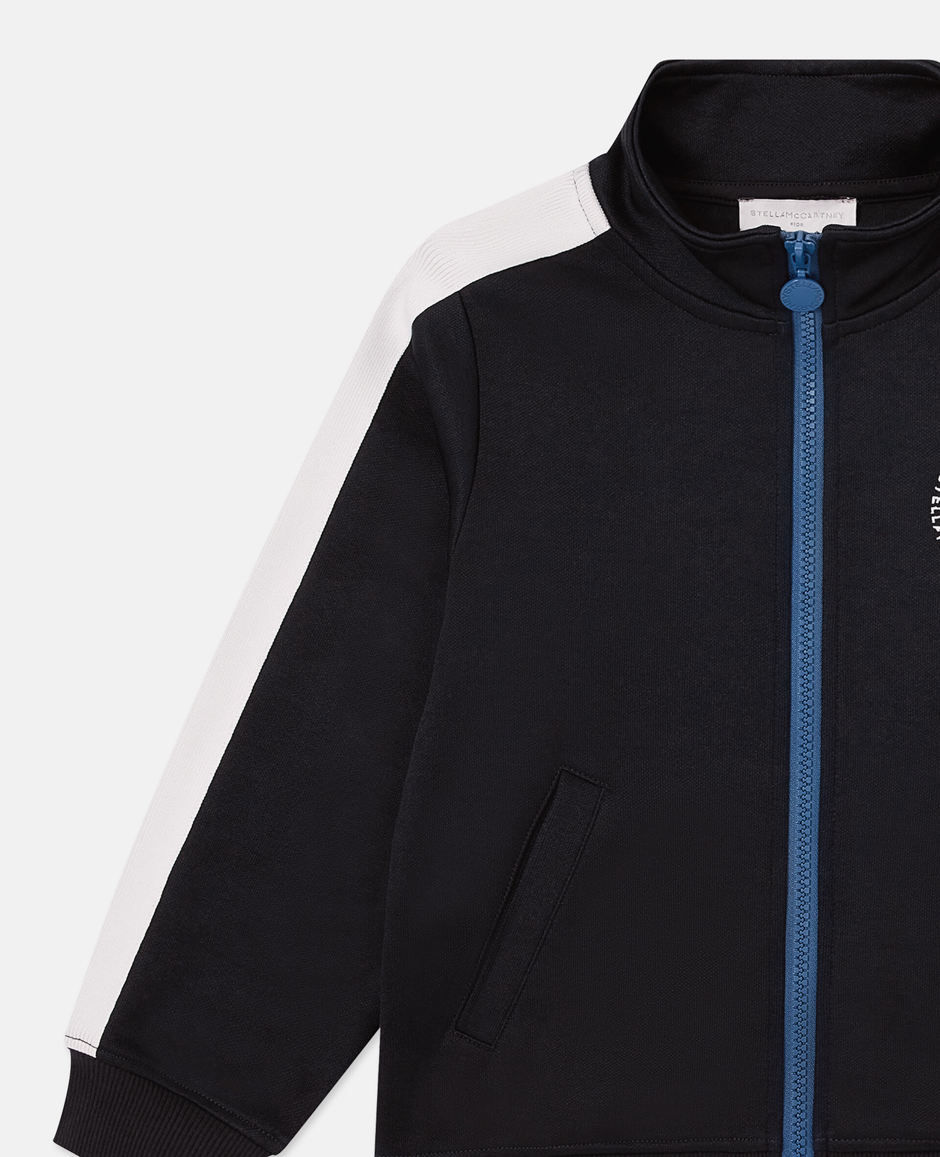  Logo Zip Sweatshirt And Jogger Set-Black-medium