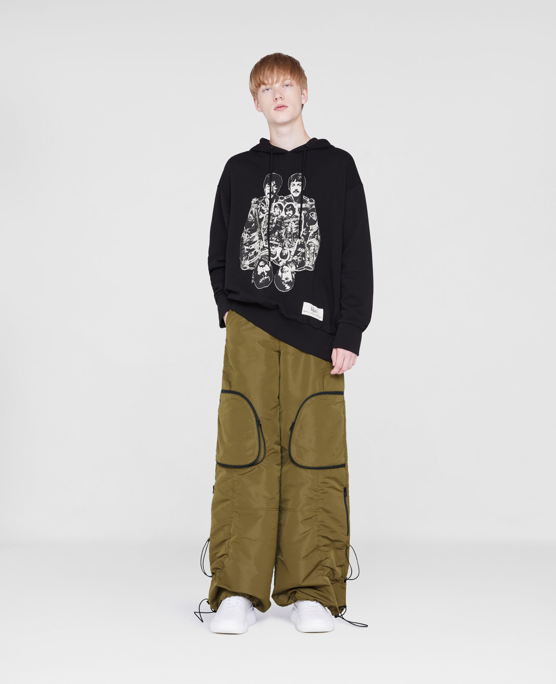 Sweat-shirt à capuche Get Back-Noir-large image number 1