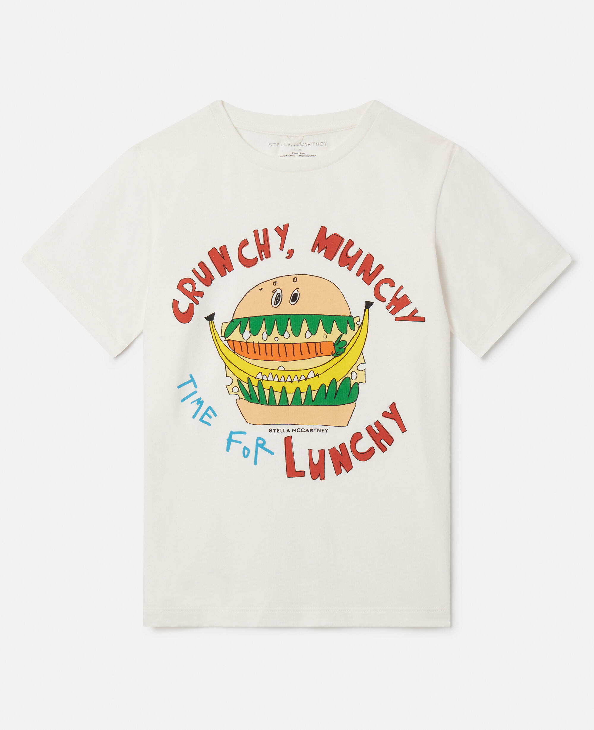 Stella McCartney Kids slogan-print long-sleeved T-shirt - White