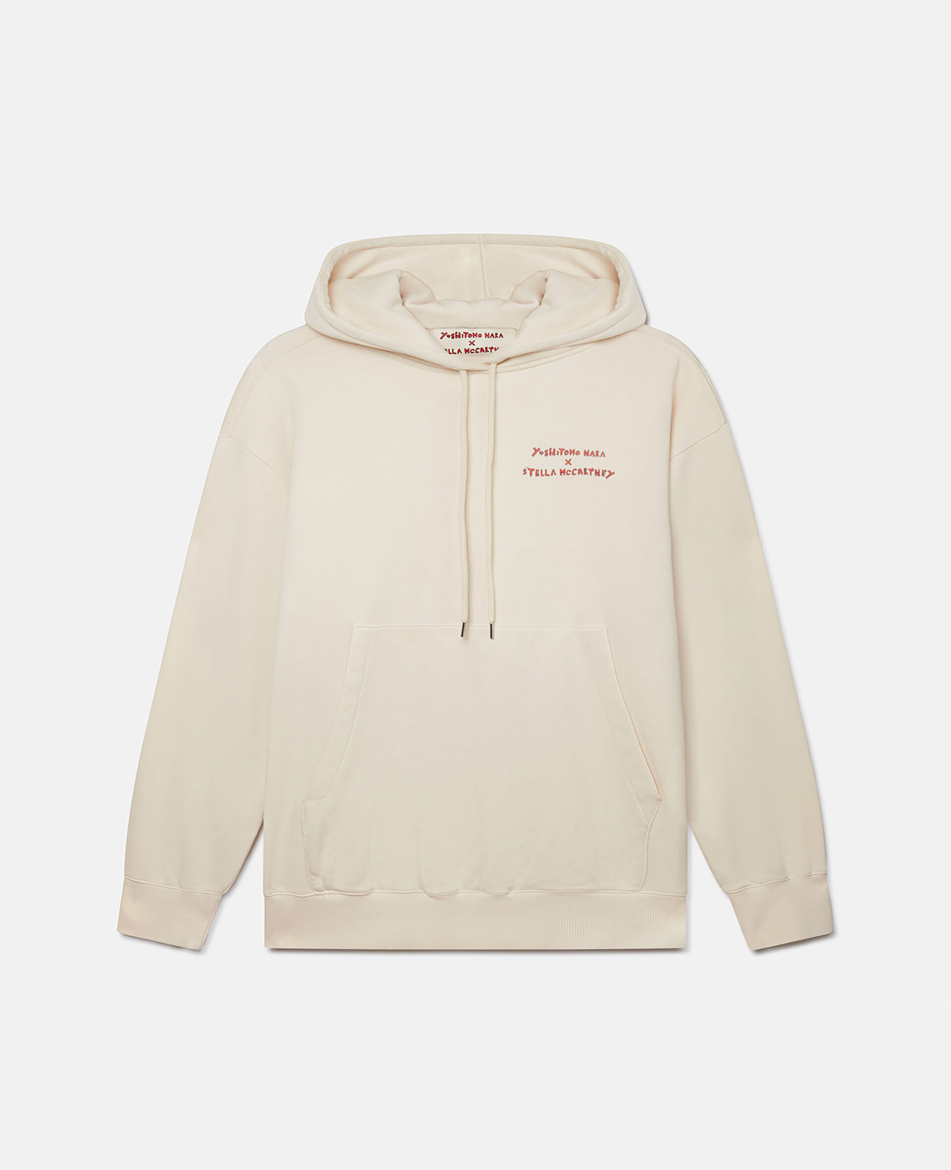 Stella Mccartney Stop The Bombs Print Hoodie In Natural