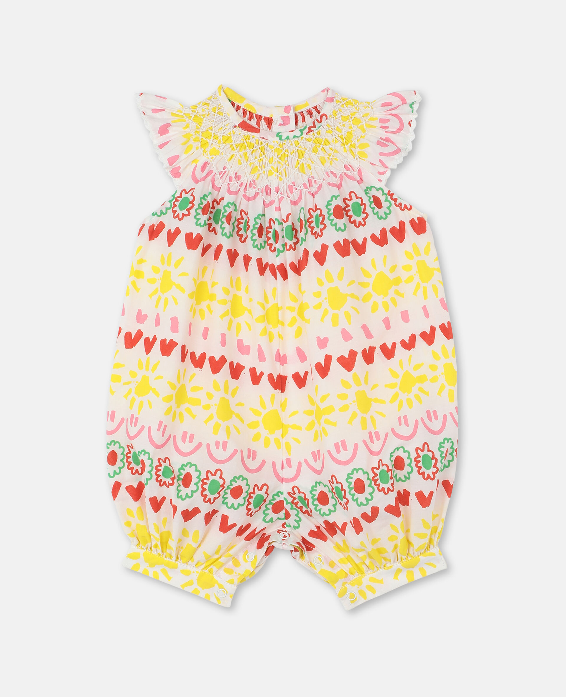 Kids Happy Multicolor Happy Spripes 棉质连体衣 Stella Mccartney Us Kids Happy Multicolor Happy Spripes 棉质连体衣 Stella Mccartney Us