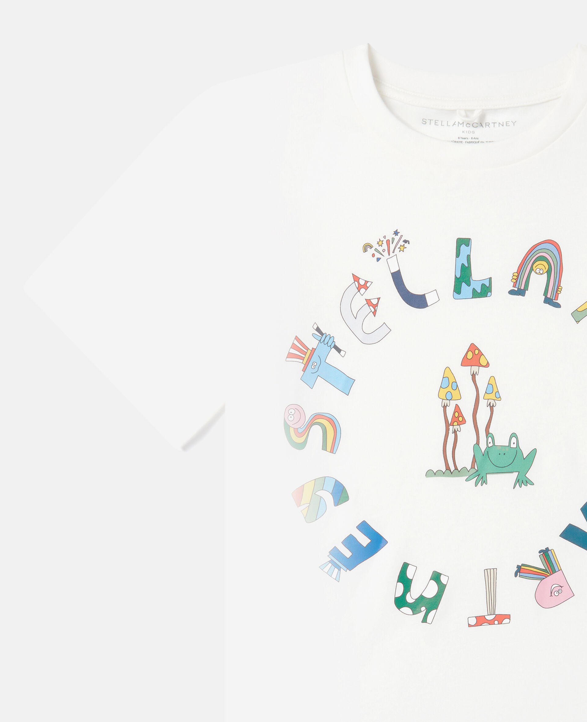 Stella Woodland字样圆领T恤-白色-large image number 1