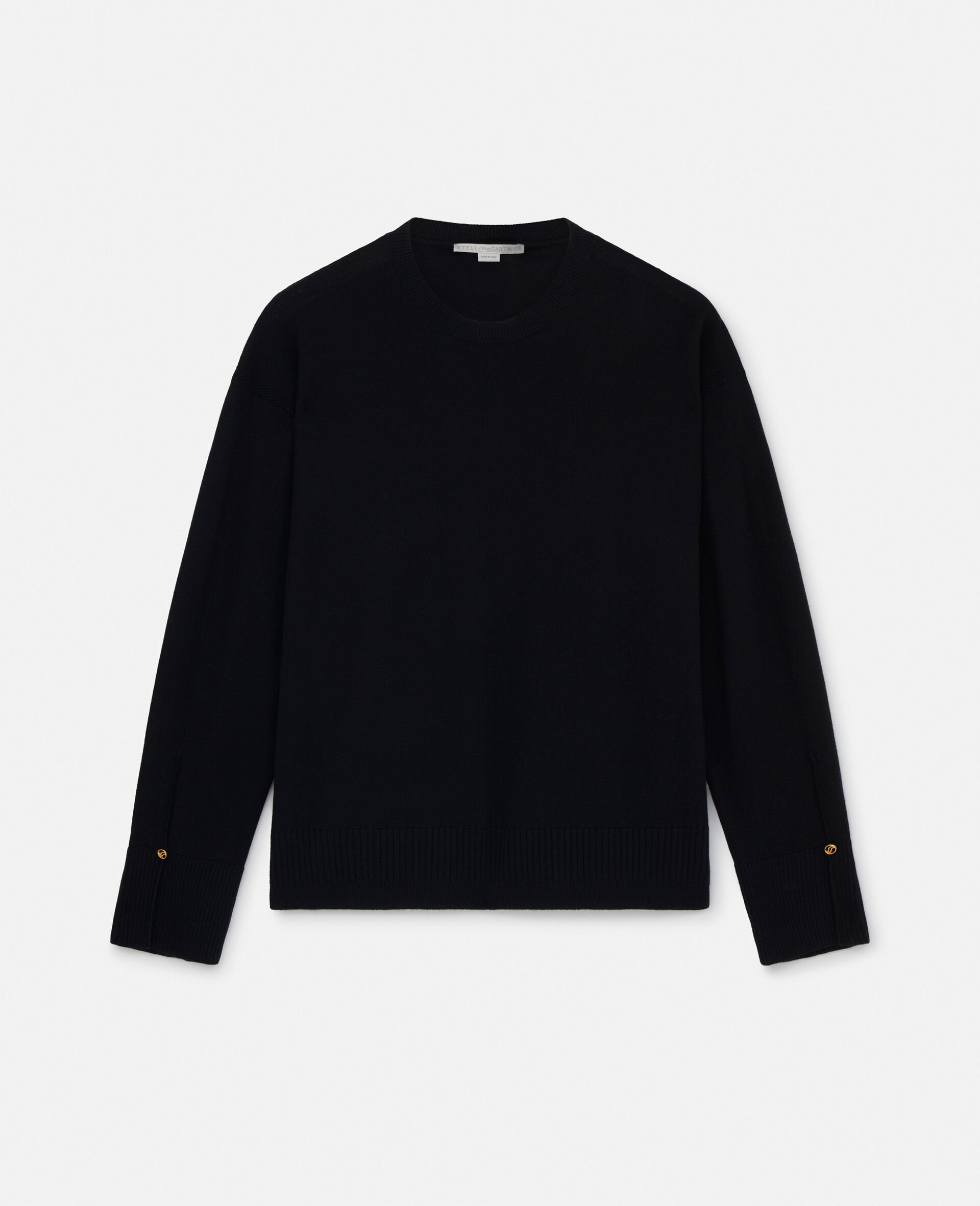 Stella Iconics Split Cuff Jumper-Black-large image number 0