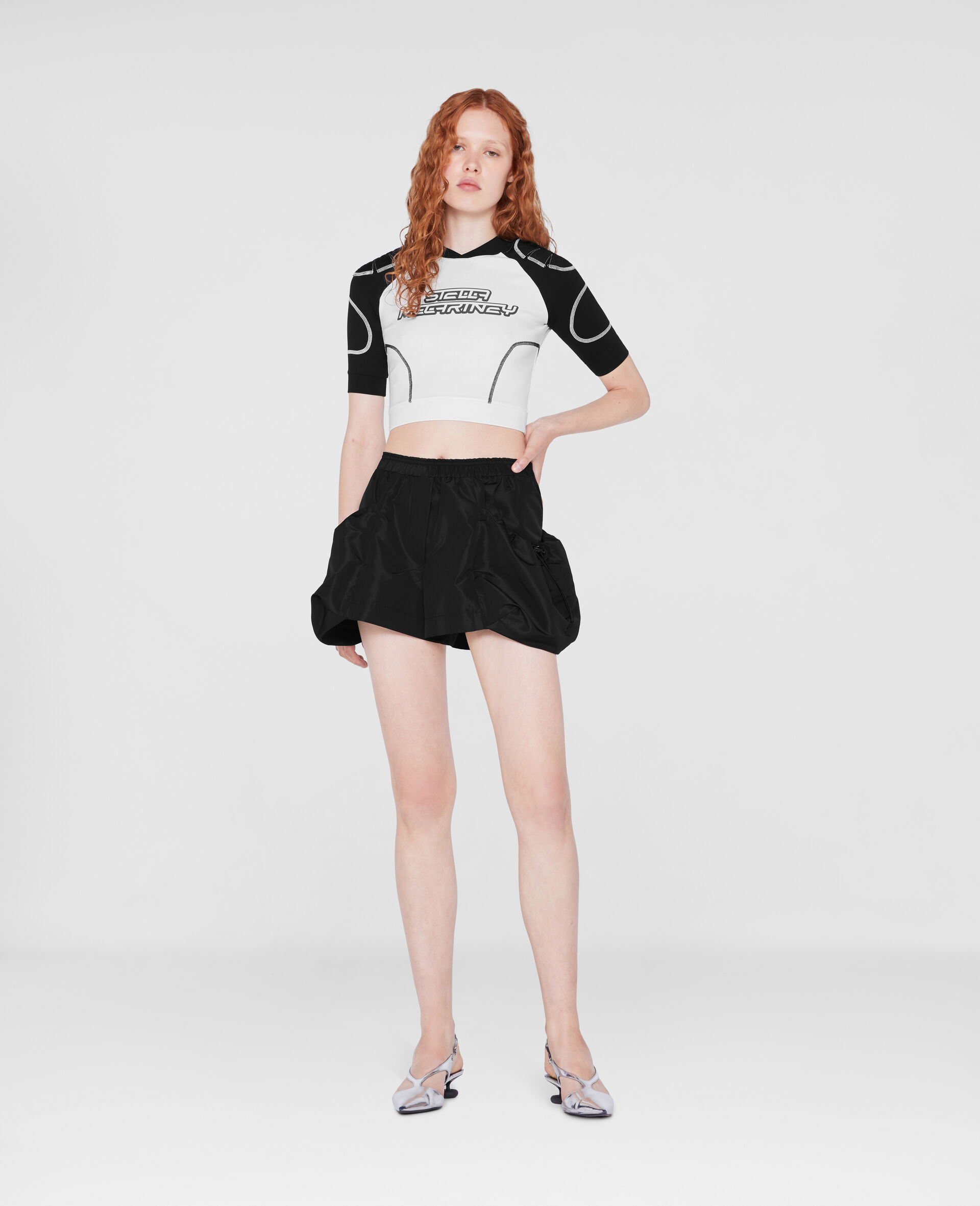 Scuba Cropped T-Shirt-White-large image number 1